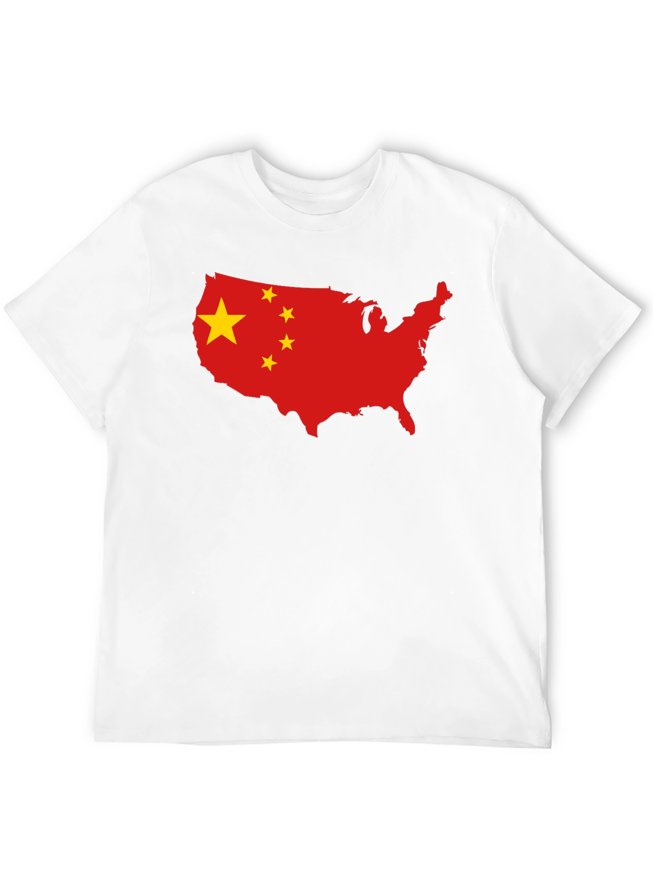 USA China Flag Graphic T-Shirt