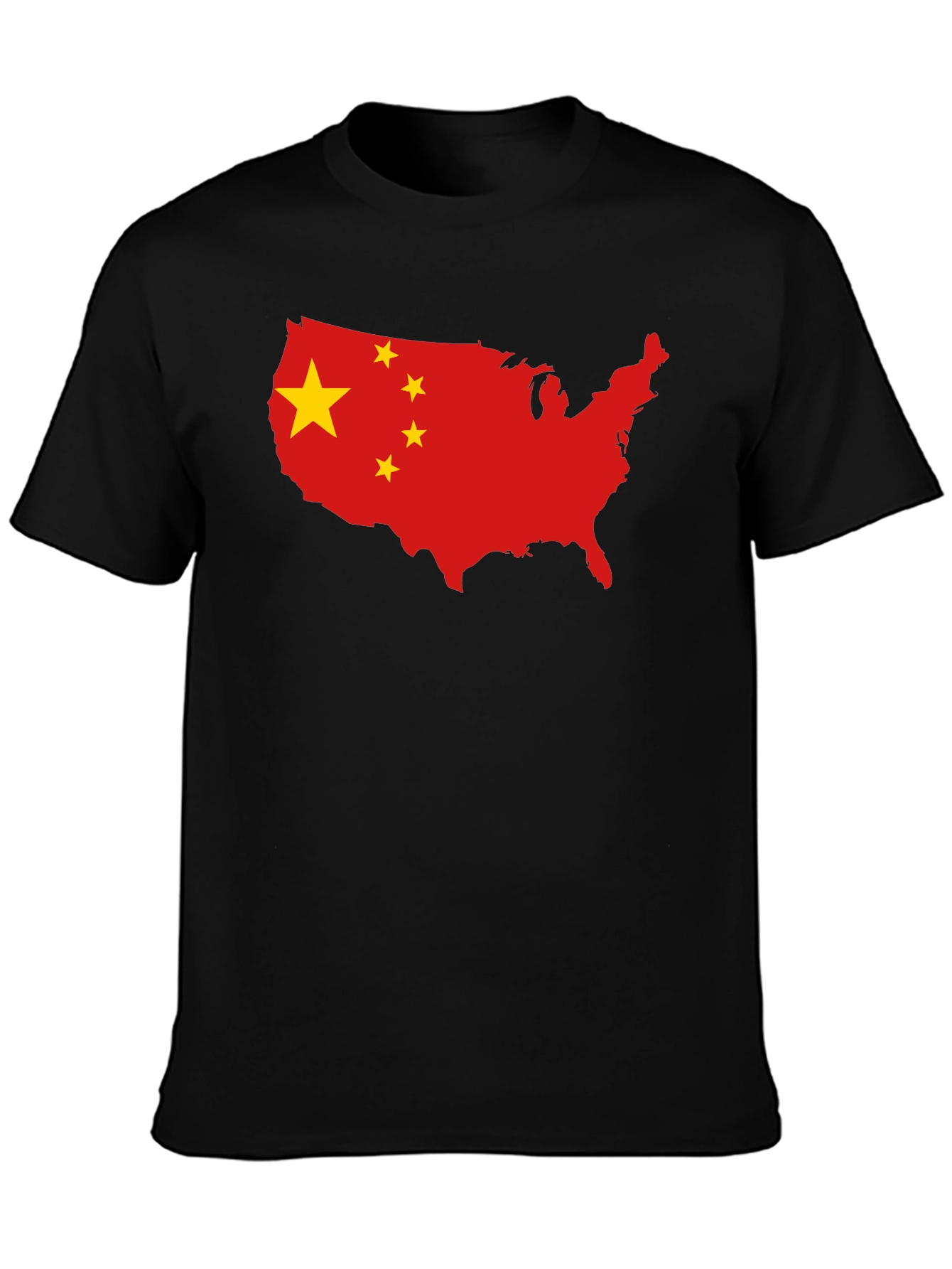USA China Flag Graphic T-Shirt