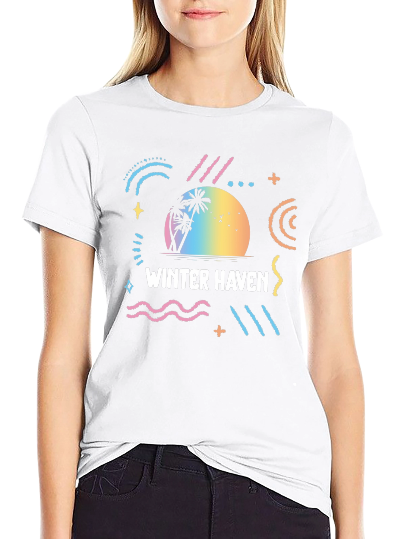 Winter Haven Retro T-Shirt Black