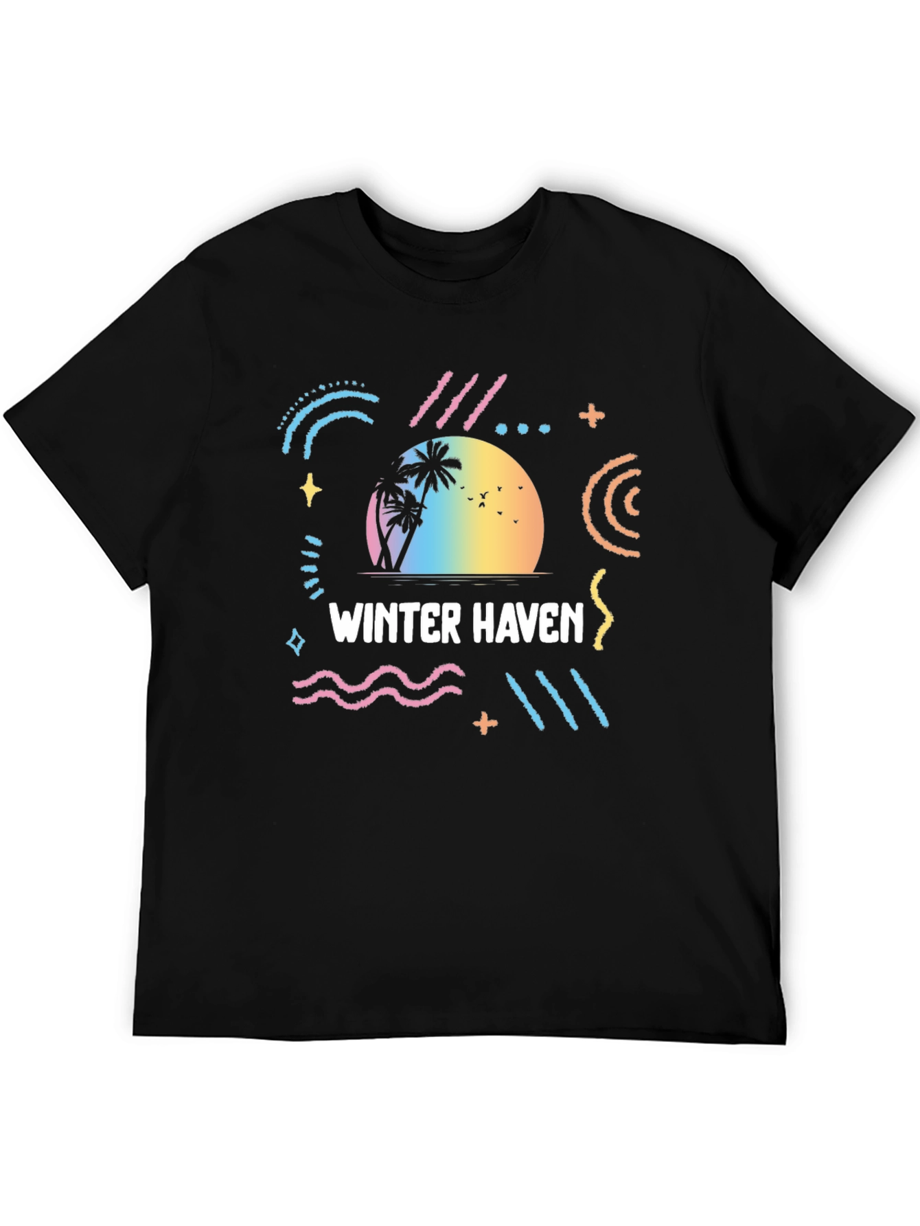 Winter Haven Retro T-Shirt Black