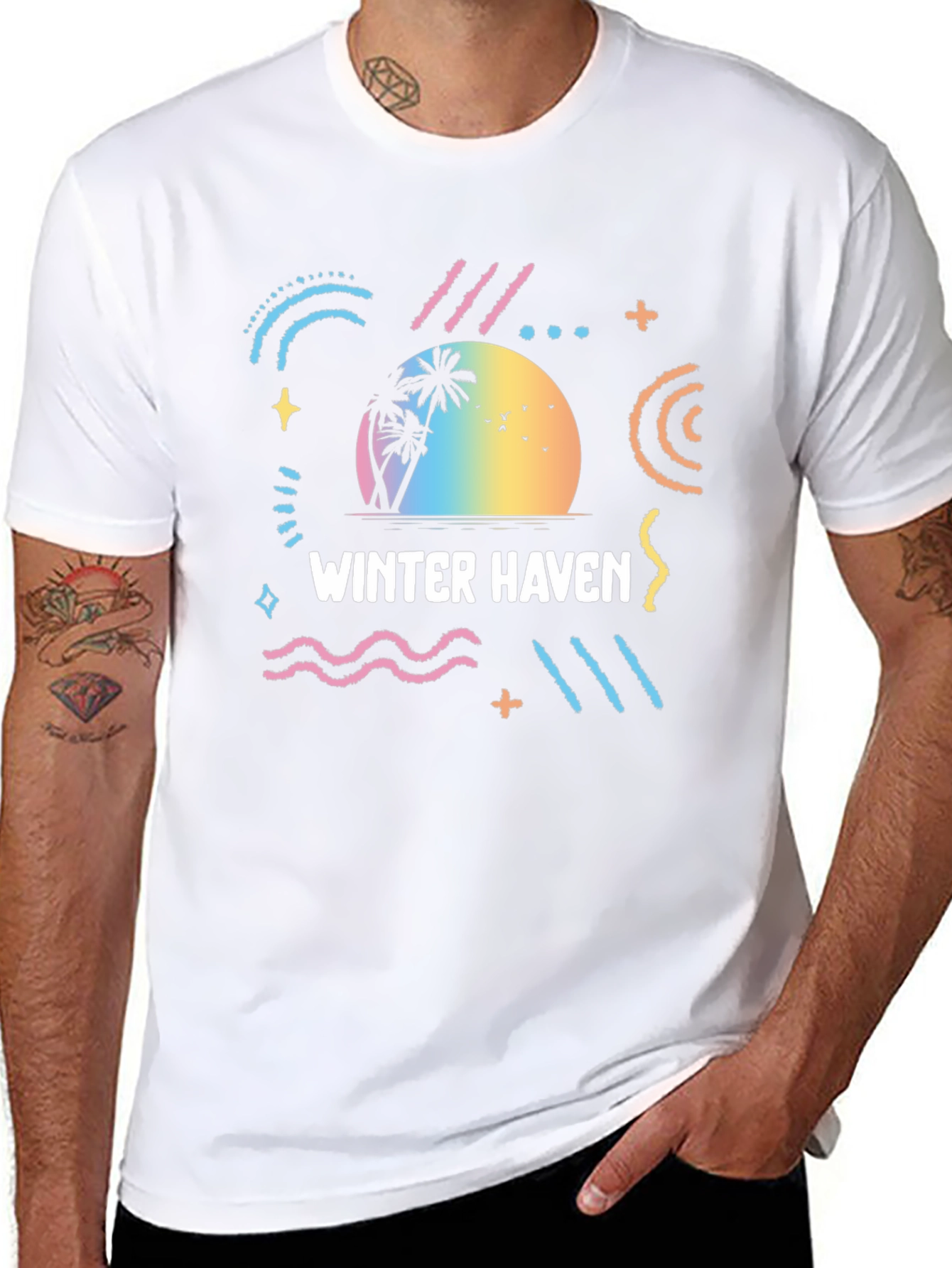 Winter Haven Retro T-Shirt Black