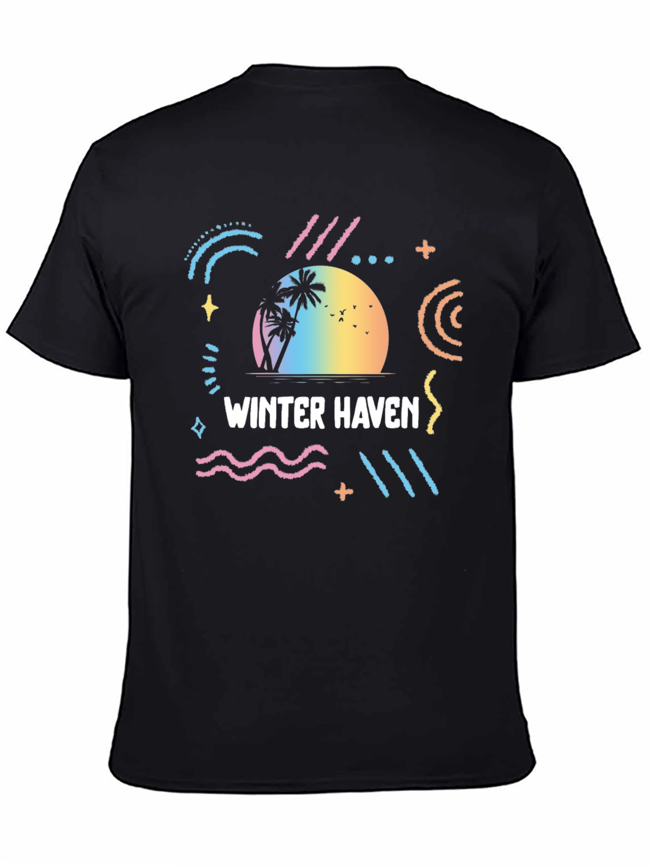 Winter Haven Retro T-Shirt Black