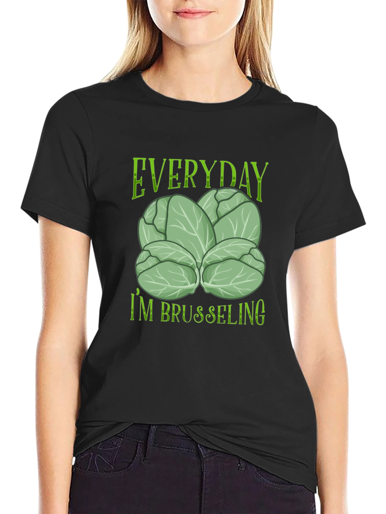Everyday Im Brusseling Black T-Shirt