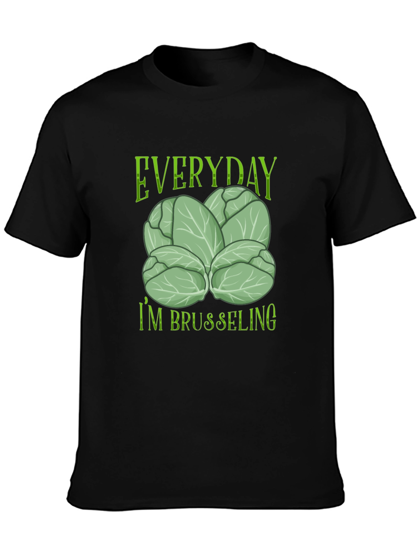 Everyday Im Brusseling Black T-Shirt