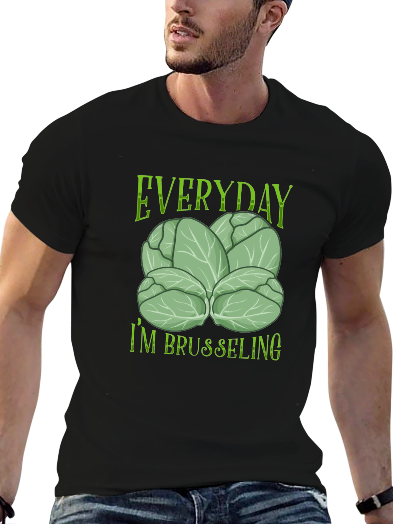 Everyday Im Brusseling Black T-Shirt