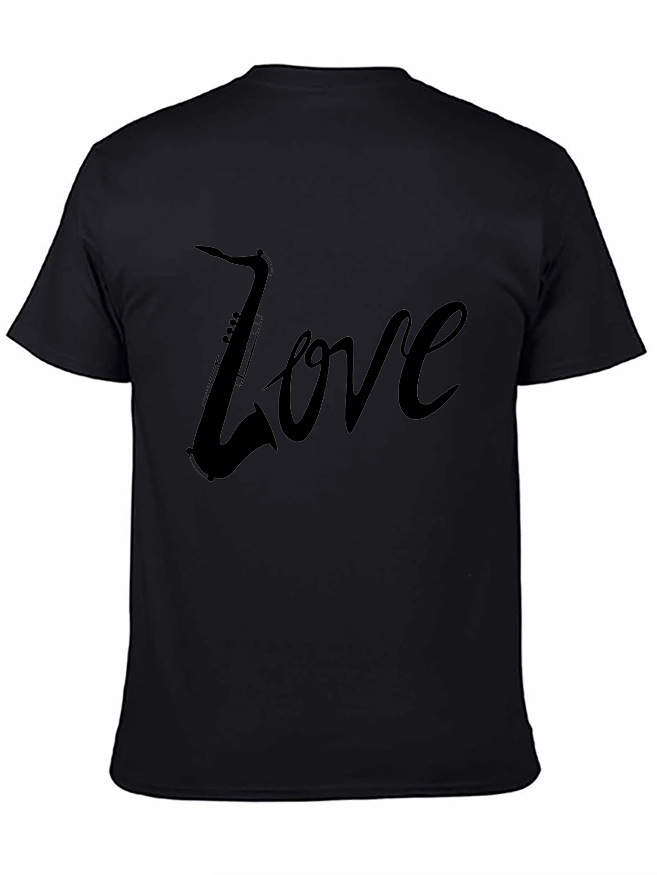 Saxophone Love Black Tee Shirt