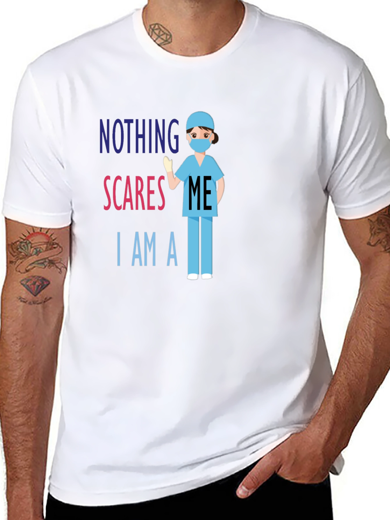 Nothing Scares Me Im A Nurse T-Shirt