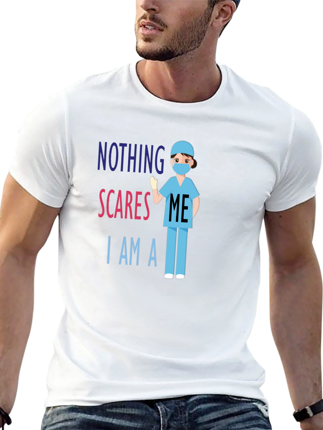 Nothing Scares Me Im A Nurse T-Shirt