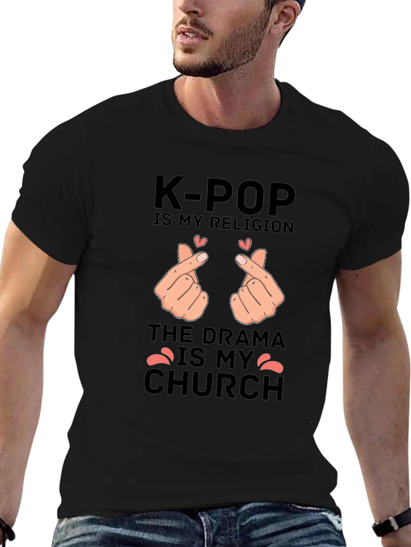 K-Pop Religion Drama Church Graphic Tee