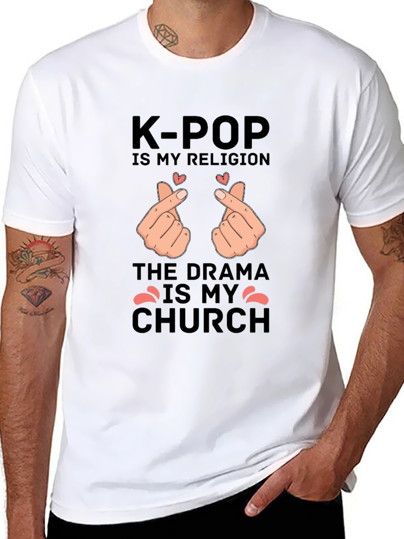 K-Pop Religion Drama Church Graphic Tee