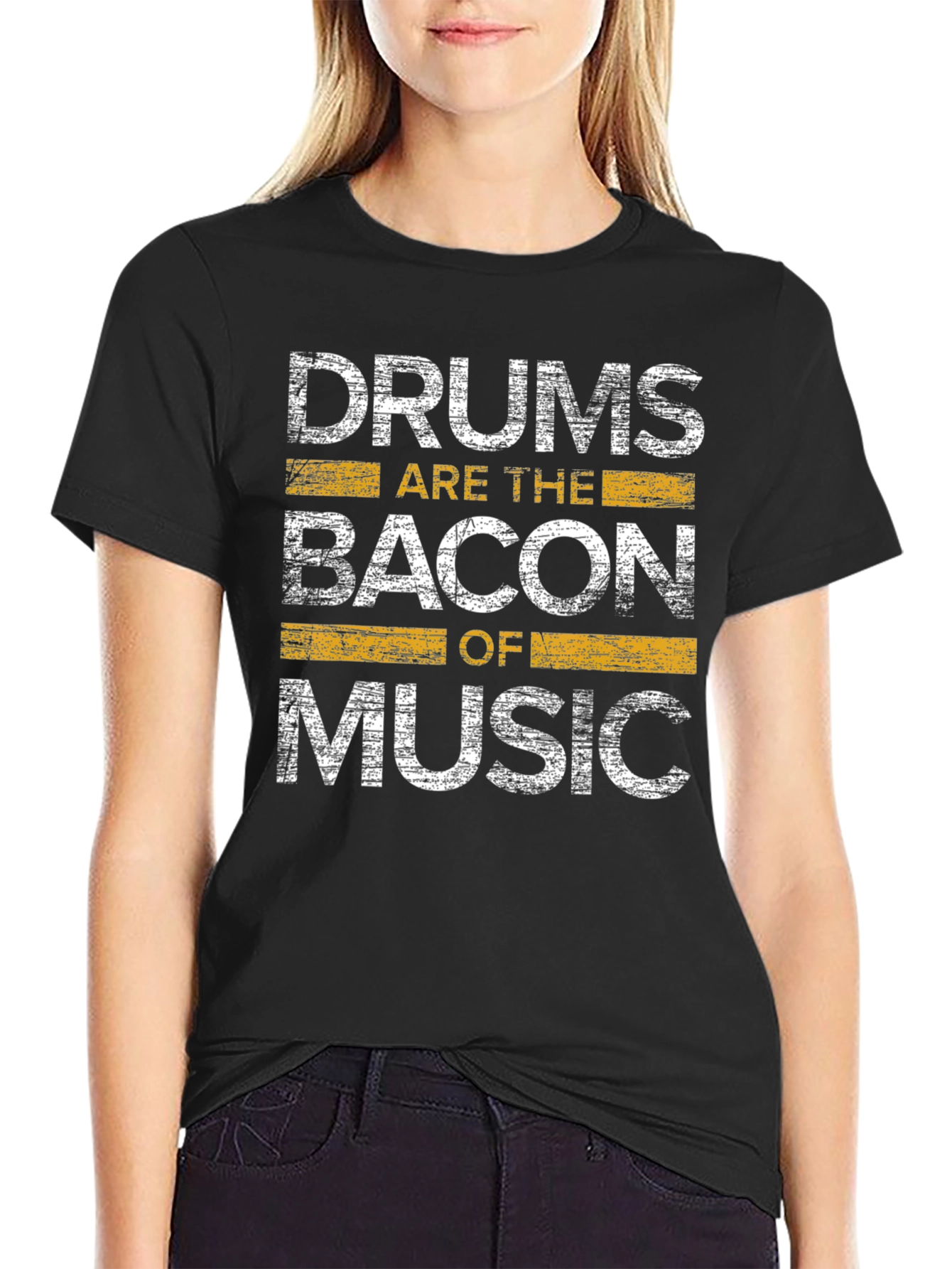 Drums are the Bacon of Music Graphic T-Shirt