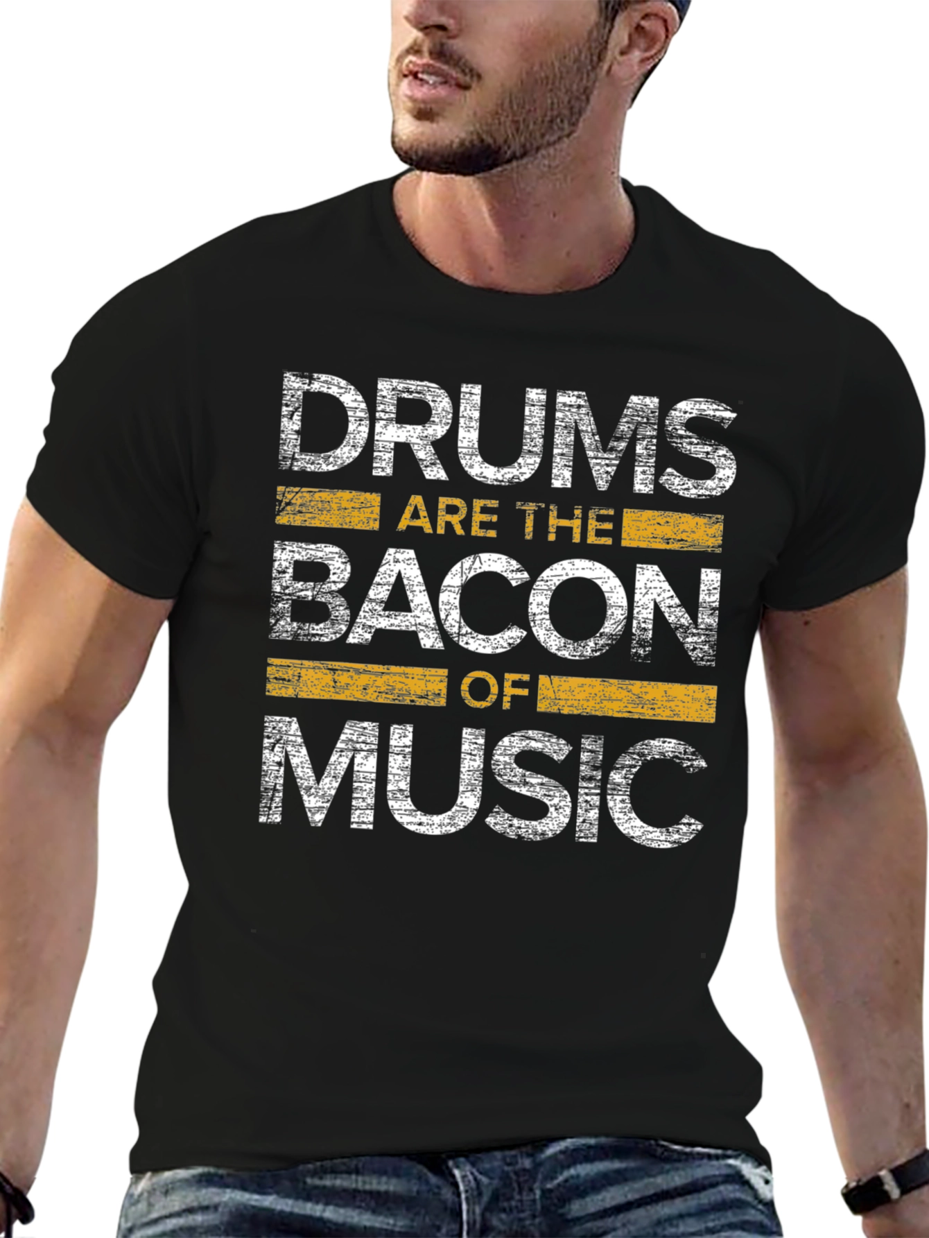 Drums are the Bacon of Music Graphic T-Shirt