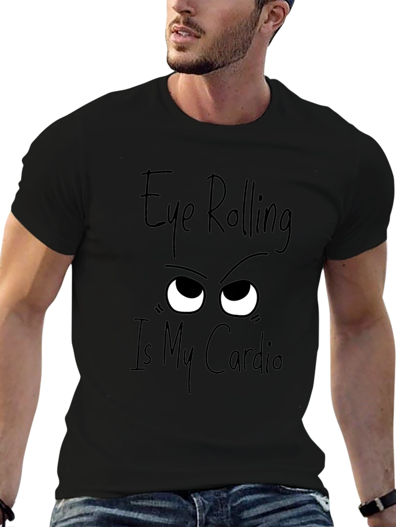 Eye Rolling Cardio Graphic Tee