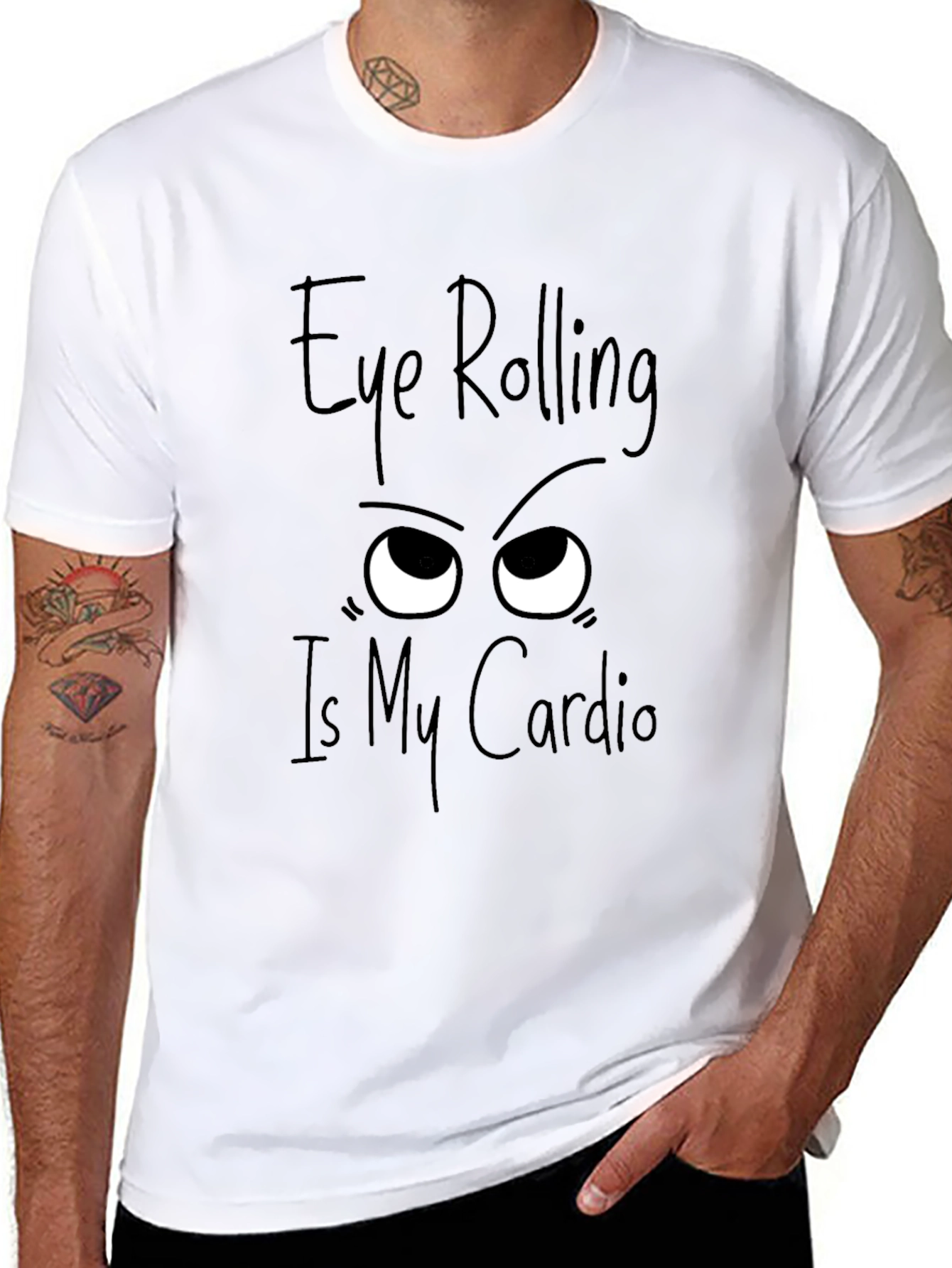 Eye Rolling Cardio Graphic Tee