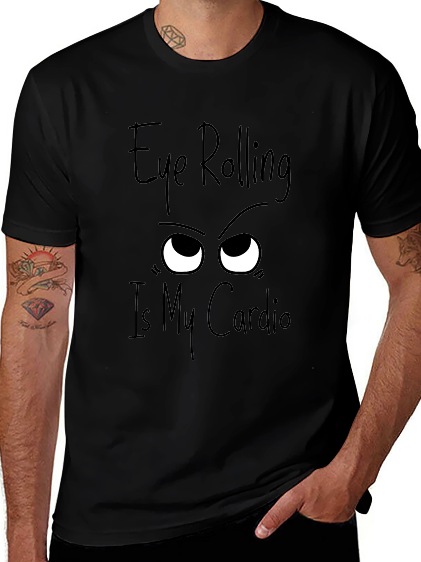 Eye Rolling Cardio Graphic Tee