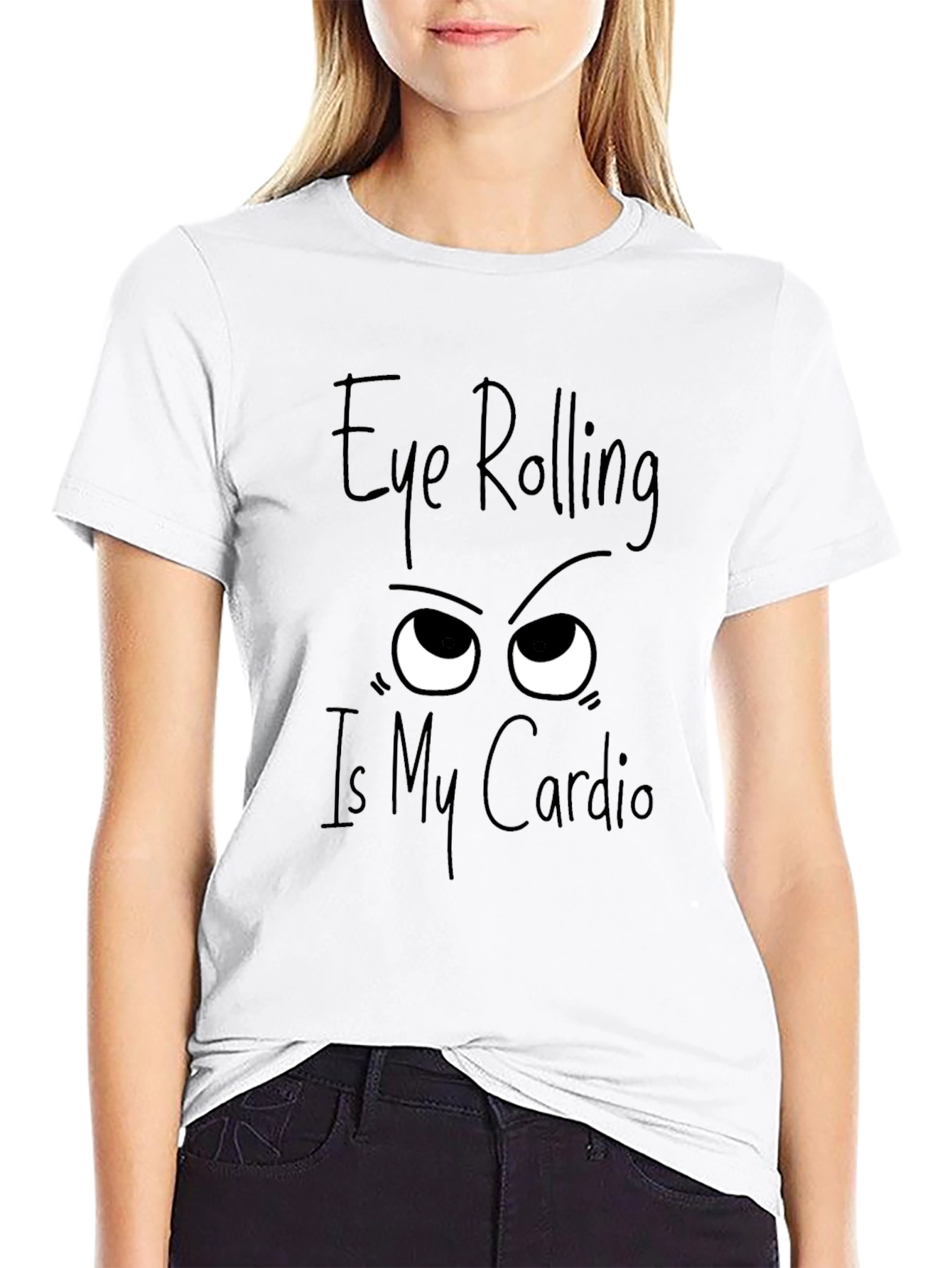 Eye Rolling Cardio Graphic Tee