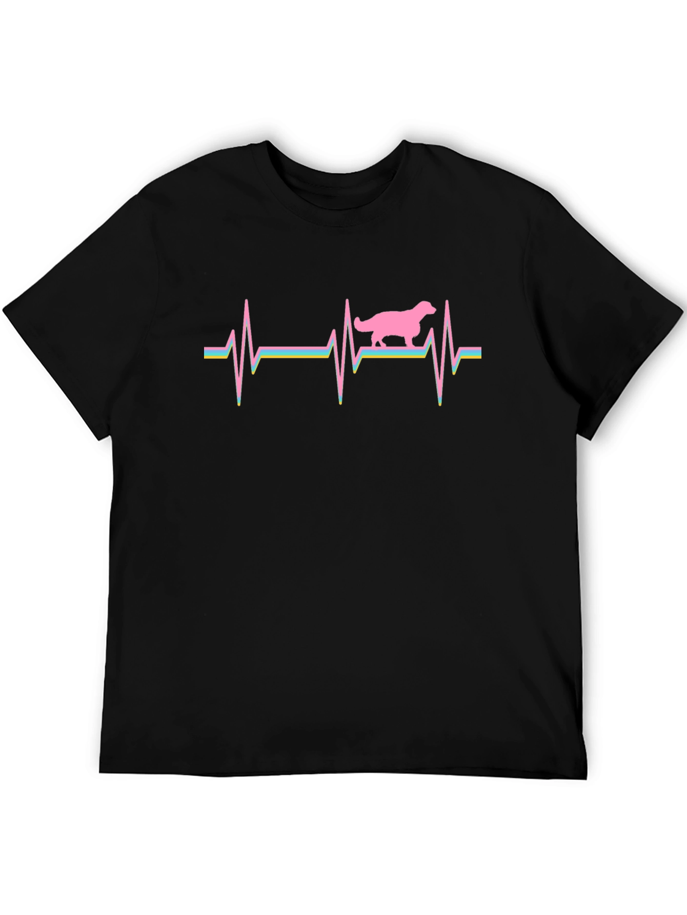 Dog Heartbeat Graphic T-Shirt - Unisex Cotton Tee