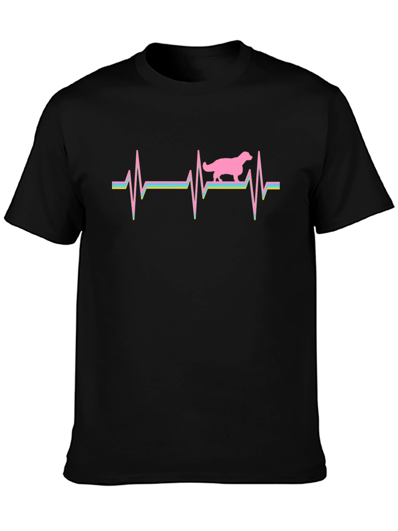 Dog Heartbeat Graphic T-Shirt - Unisex Cotton Tee