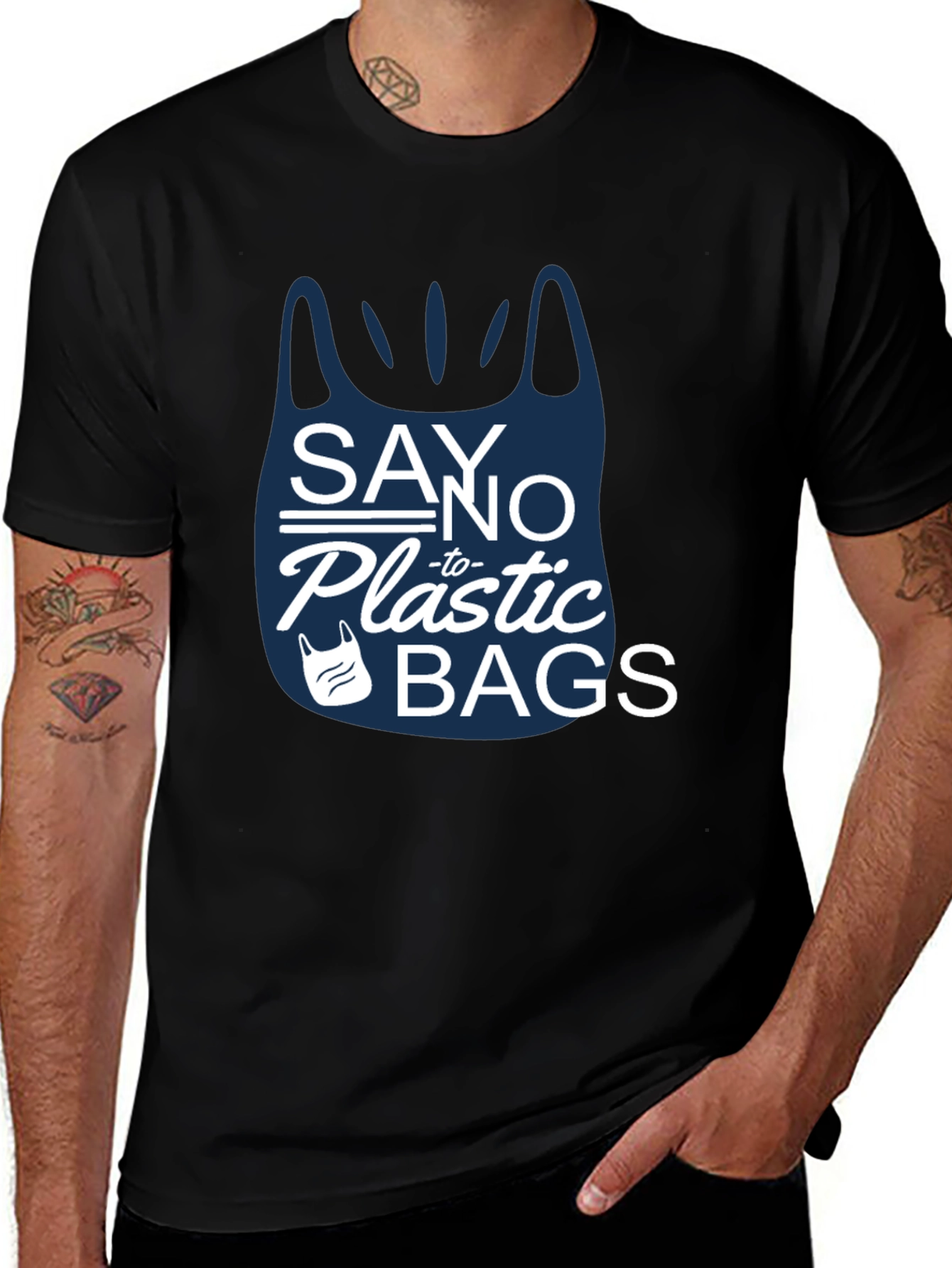 Eco-Friendly Say No to Plastic Bags T-Shirt