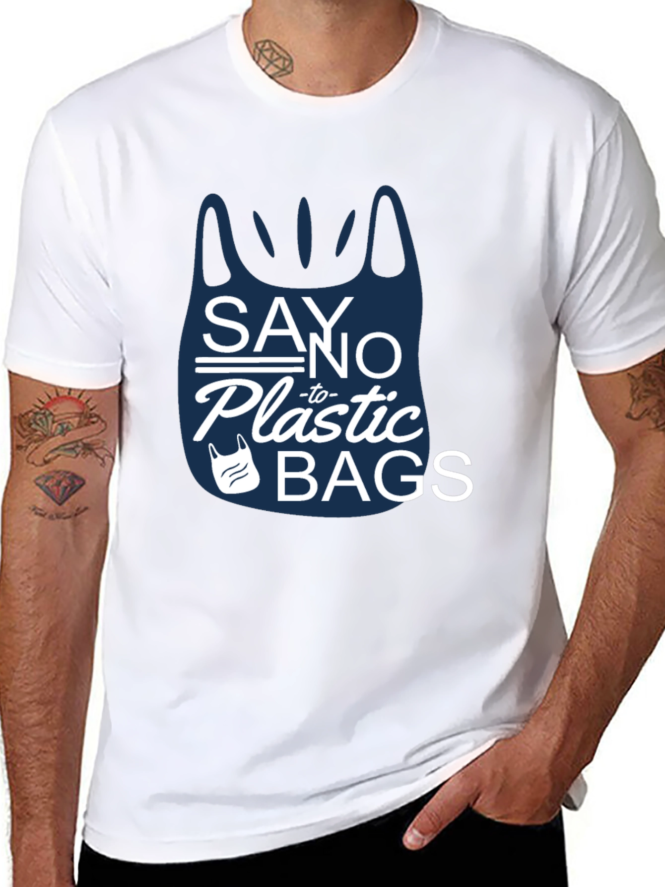 Eco-Friendly Say No to Plastic Bags T-Shirt
