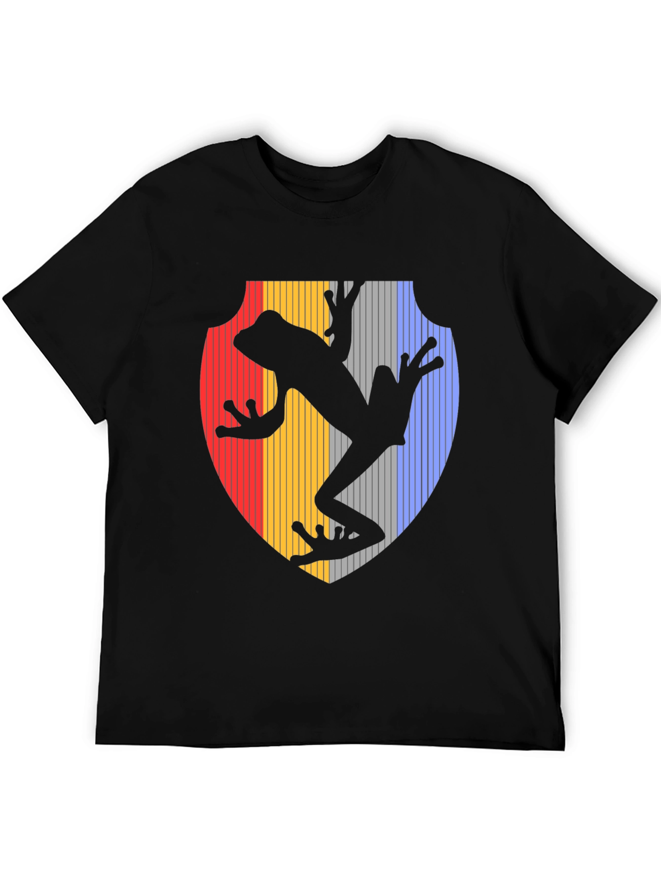 Frog Silhouette Graphic Black Tee