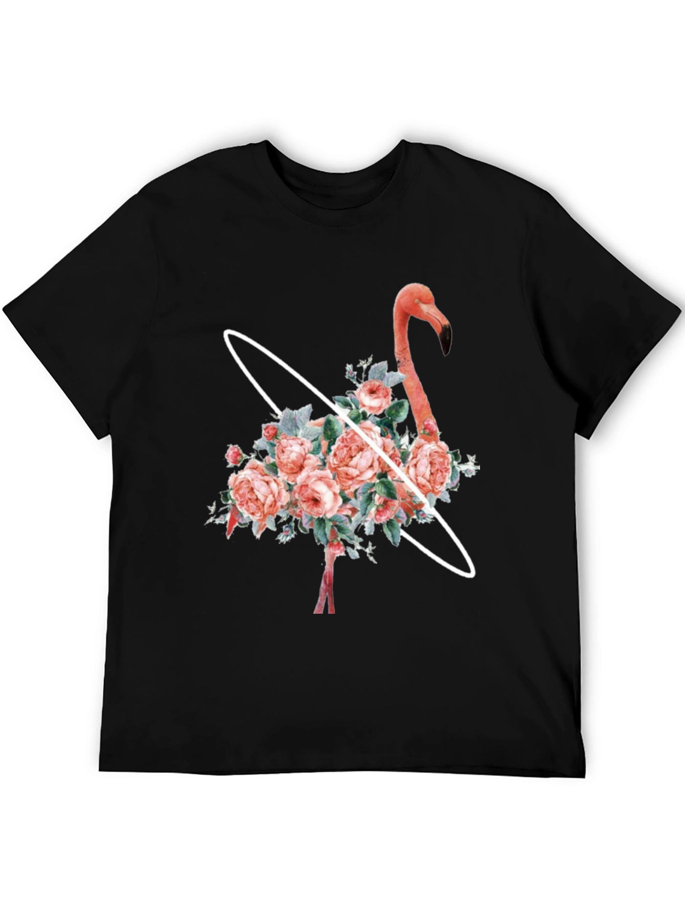 Floral Flamingo Graphic T-Shirt