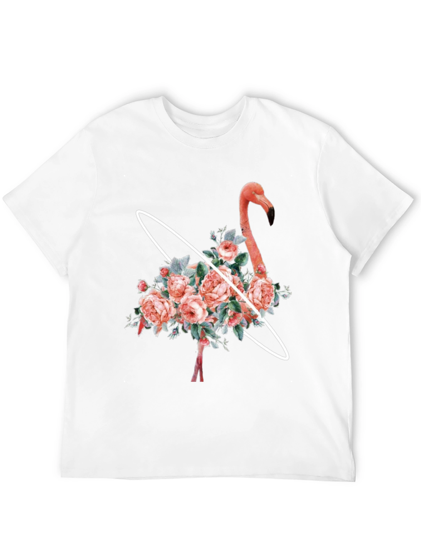 Floral Flamingo Graphic T-Shirt