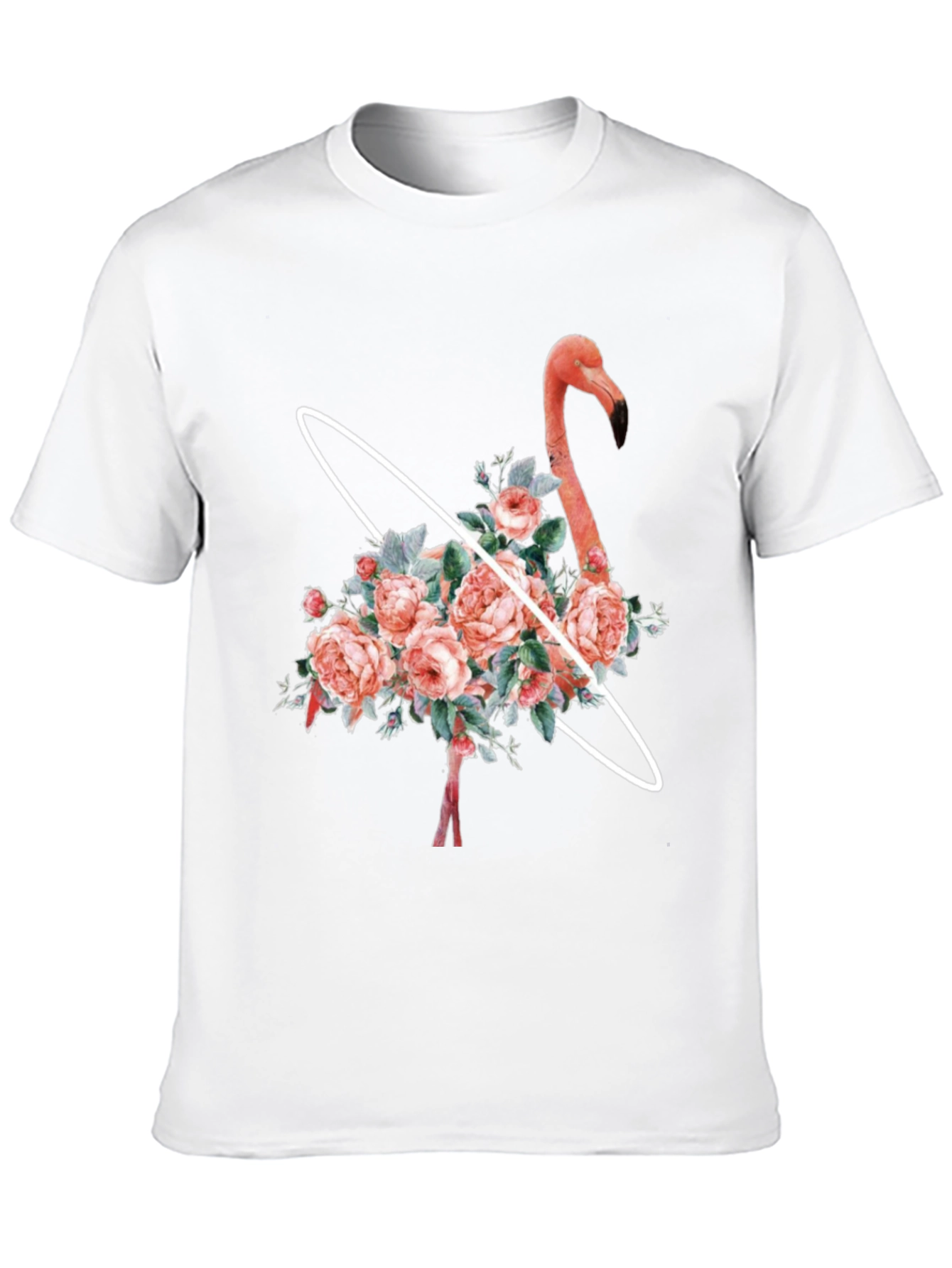 Floral Flamingo Graphic T-Shirt