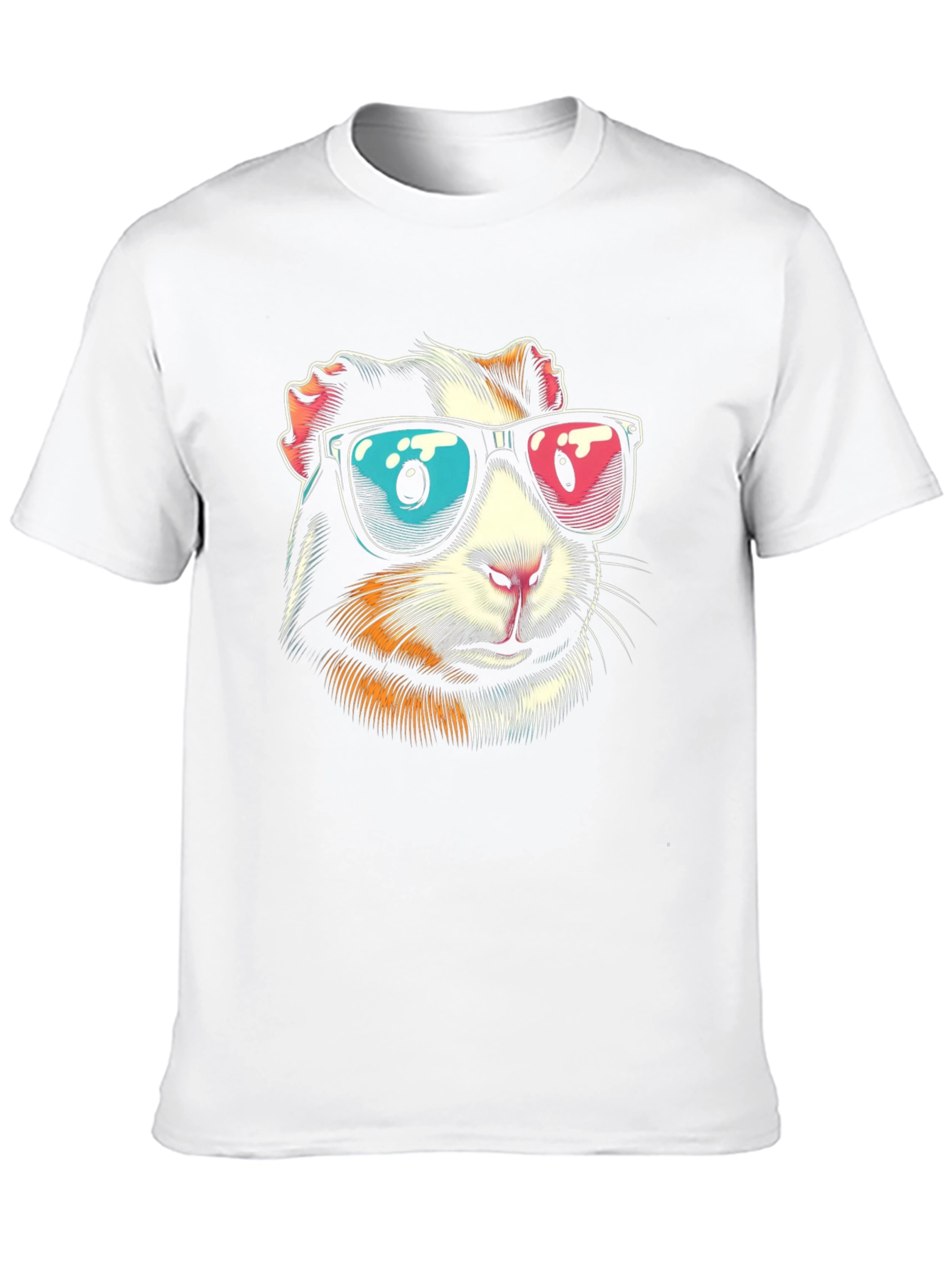 Cool Guinea Pig Graphic Tee - Black