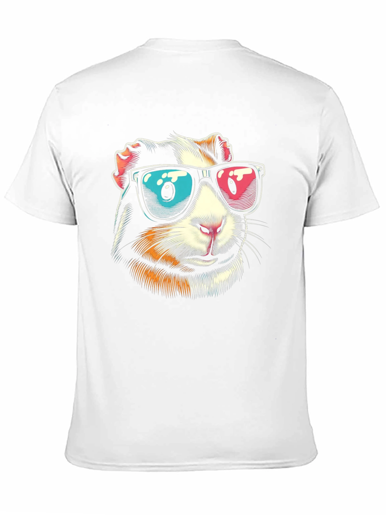 Cool Guinea Pig Graphic Tee - Black