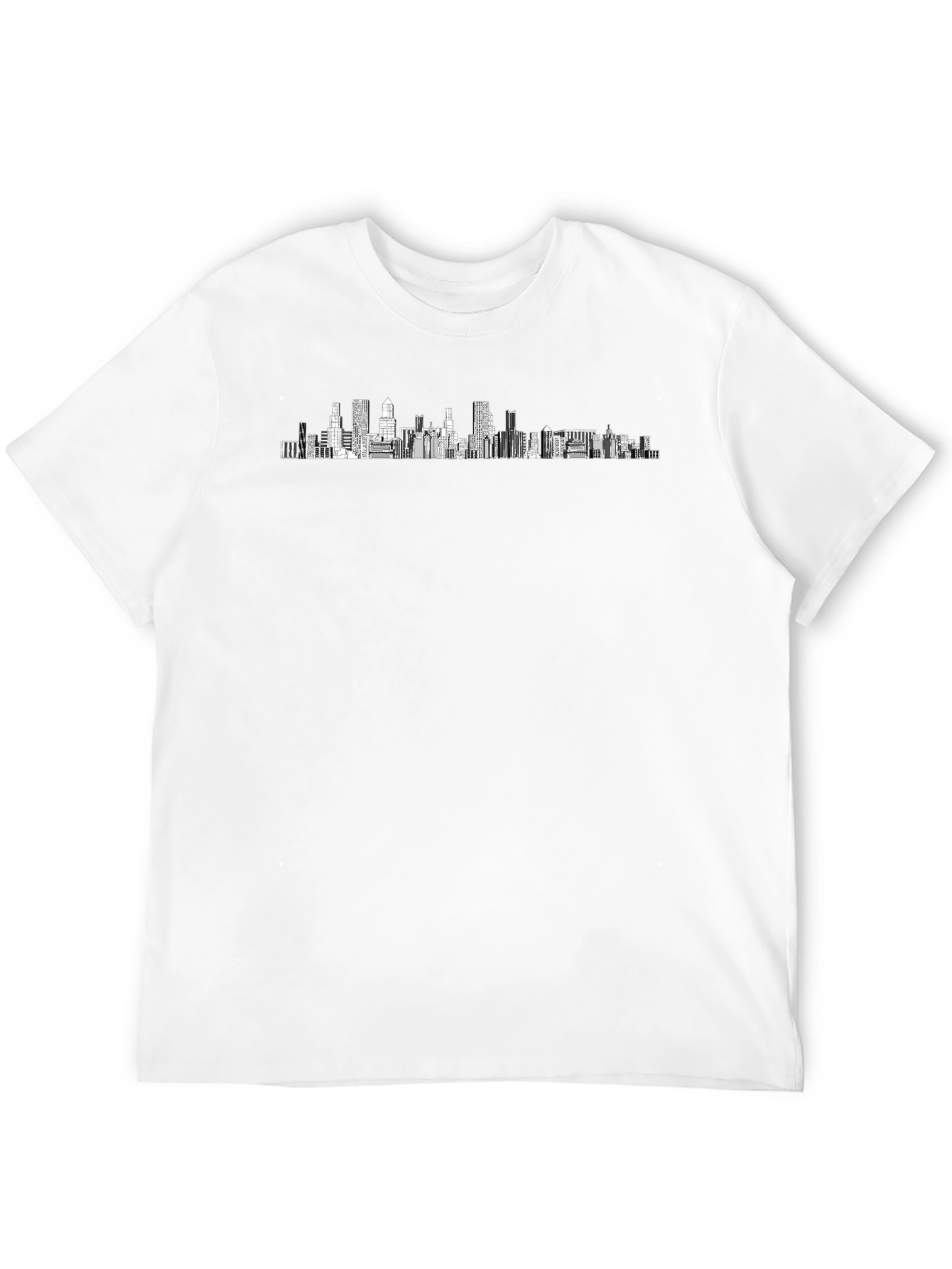 City Skyline Graphic Tee - Sleek Black T-Shirt