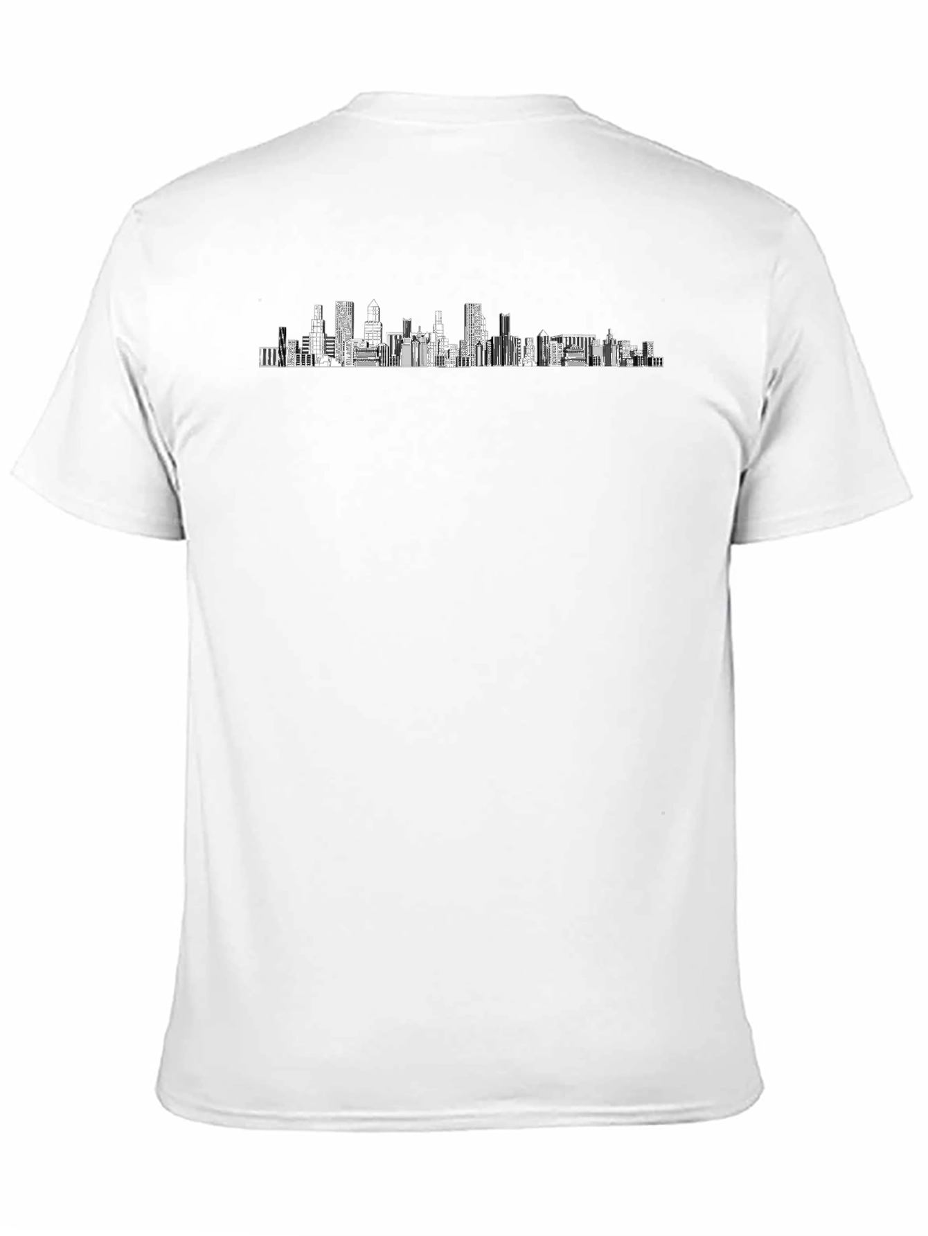 City Skyline Graphic Tee - Sleek Black T-Shirt