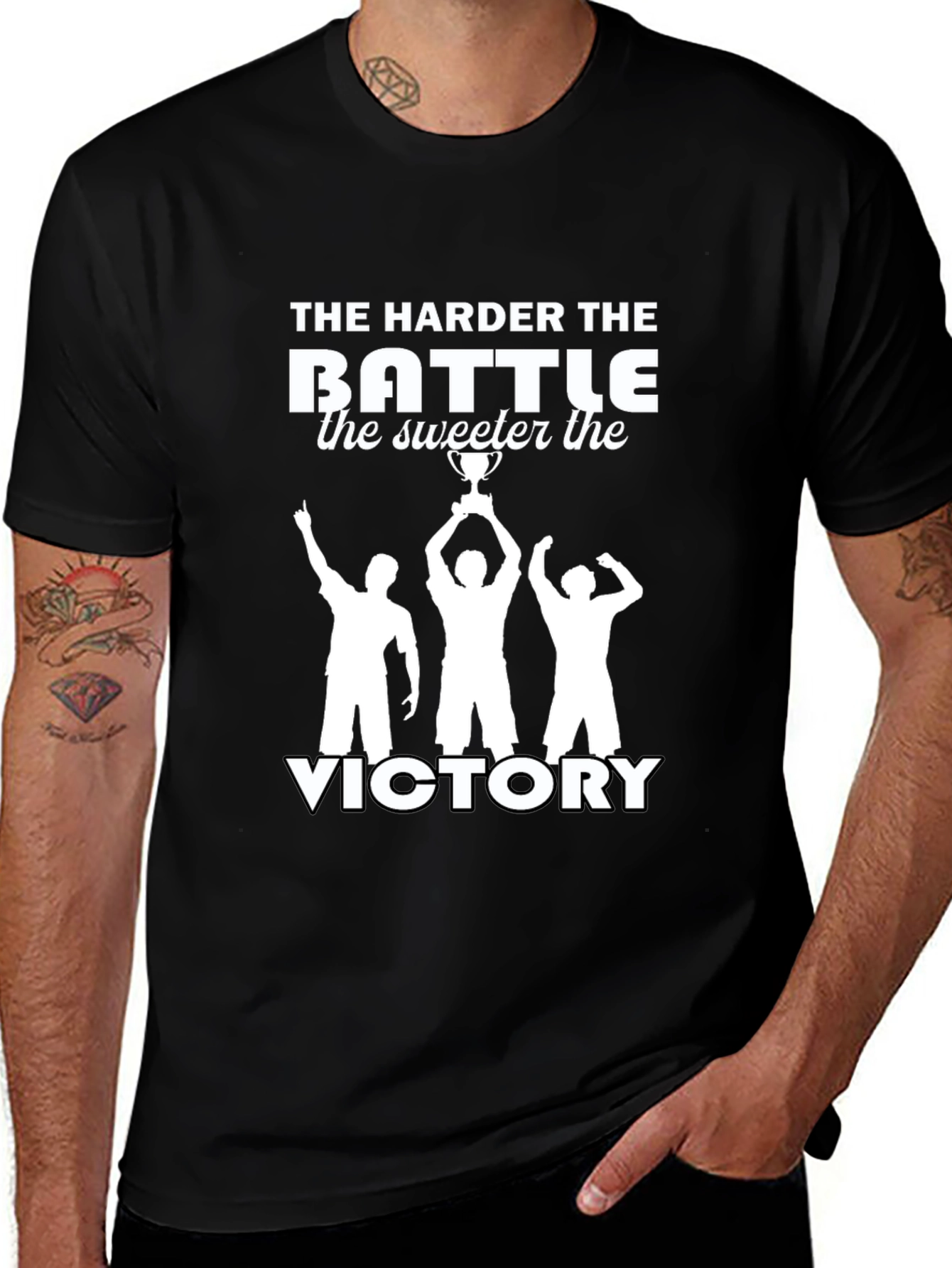 The Harder the Battle Victory T-Shirt