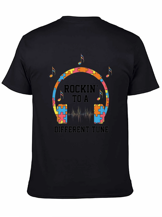 Rockin to a Different Tune Autism Awareness T-Shirt