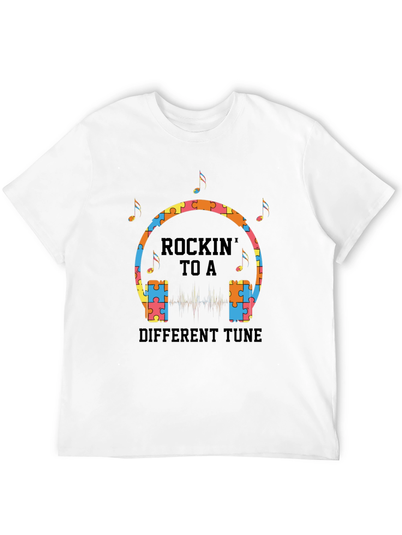 Rockin to a Different Tune Autism Awareness T-Shirt