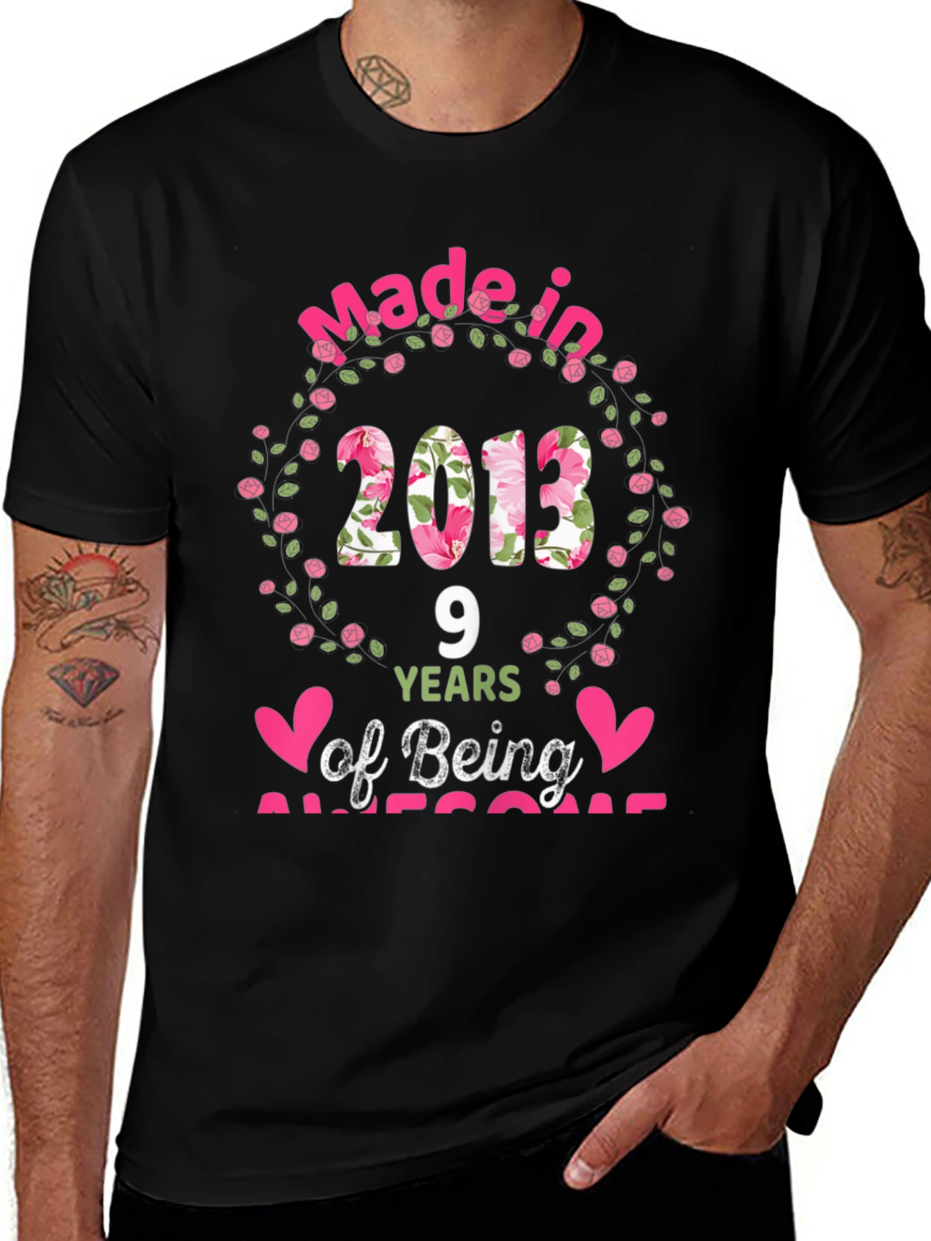 Made in 2013 T-Shirt: 9 Years of Awesome