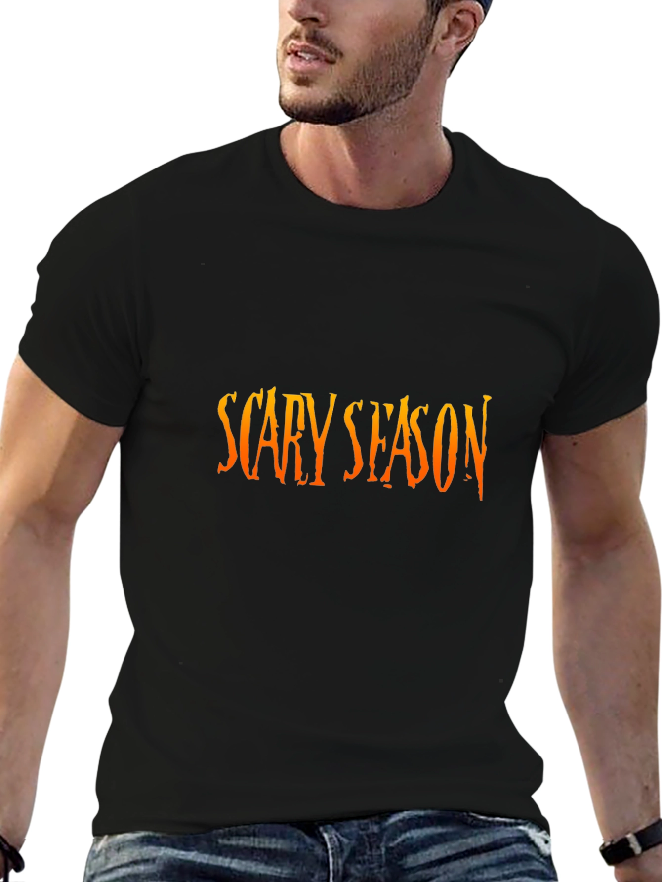 Scary Season Black Graphic Tee
