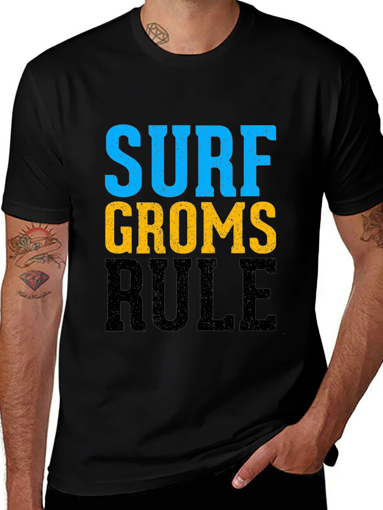 Surf Groms Rule Graphic T-Shirt
