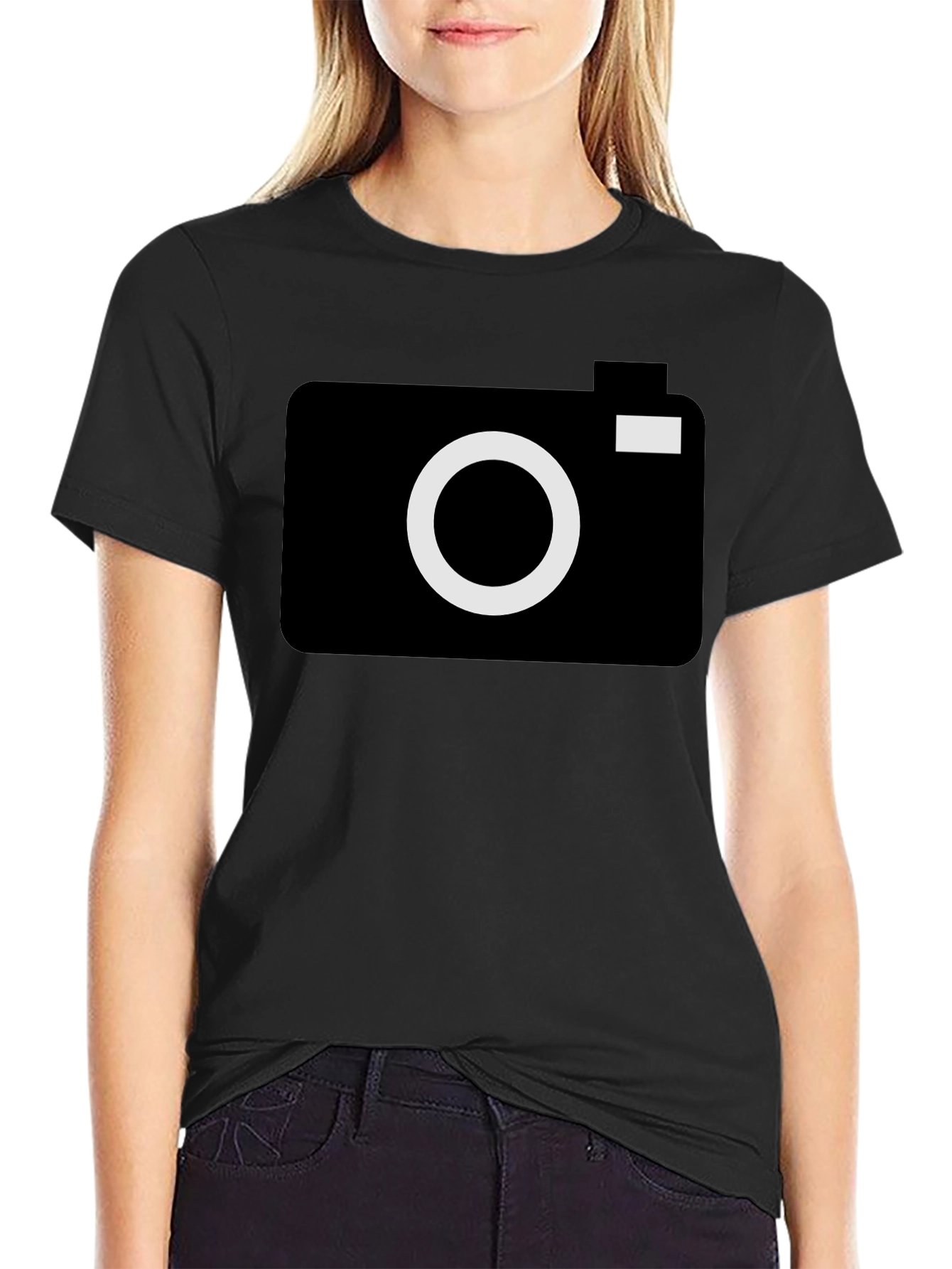 Camera Graphic Black T-Shirt