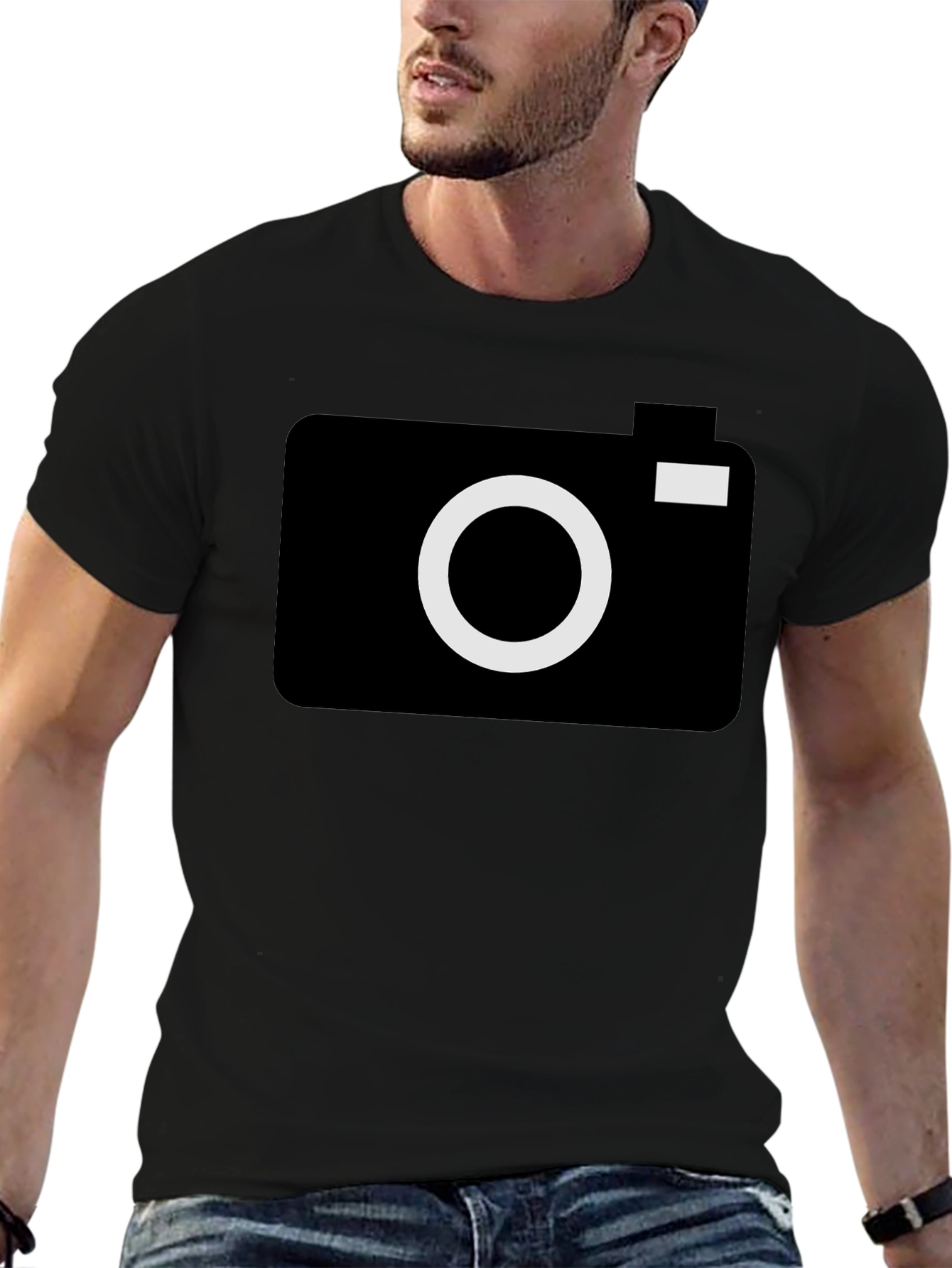 Camera Graphic Black T-Shirt