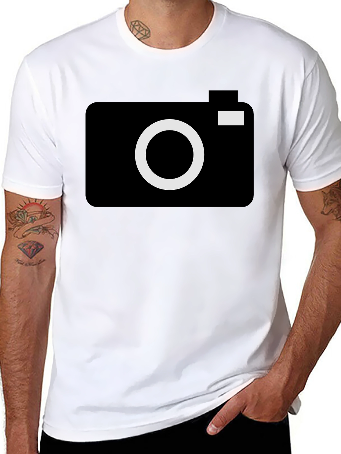 Camera Graphic Black T-Shirt