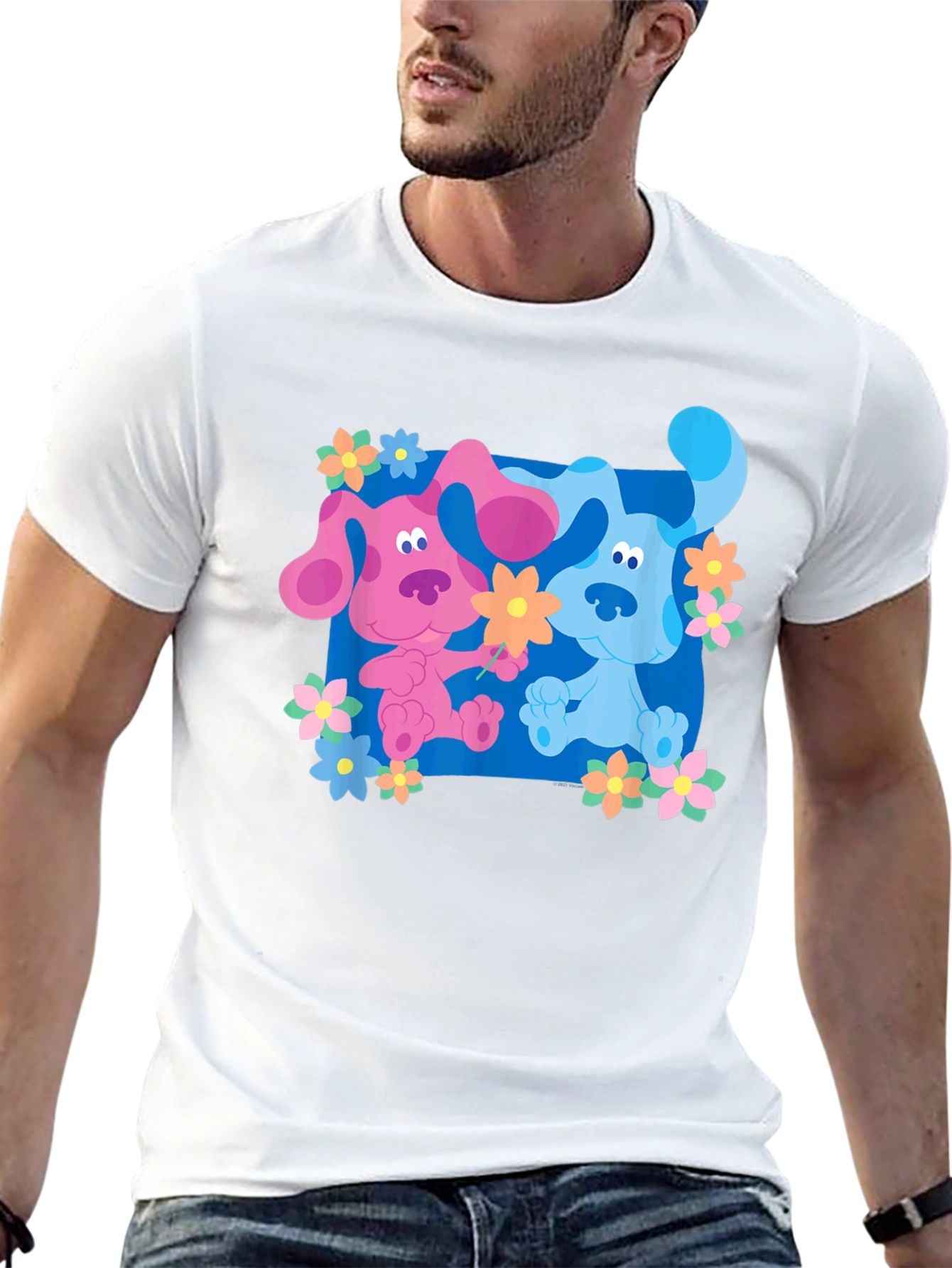 Cartoon Dog Graphic Tee - Blues Clues Inspired