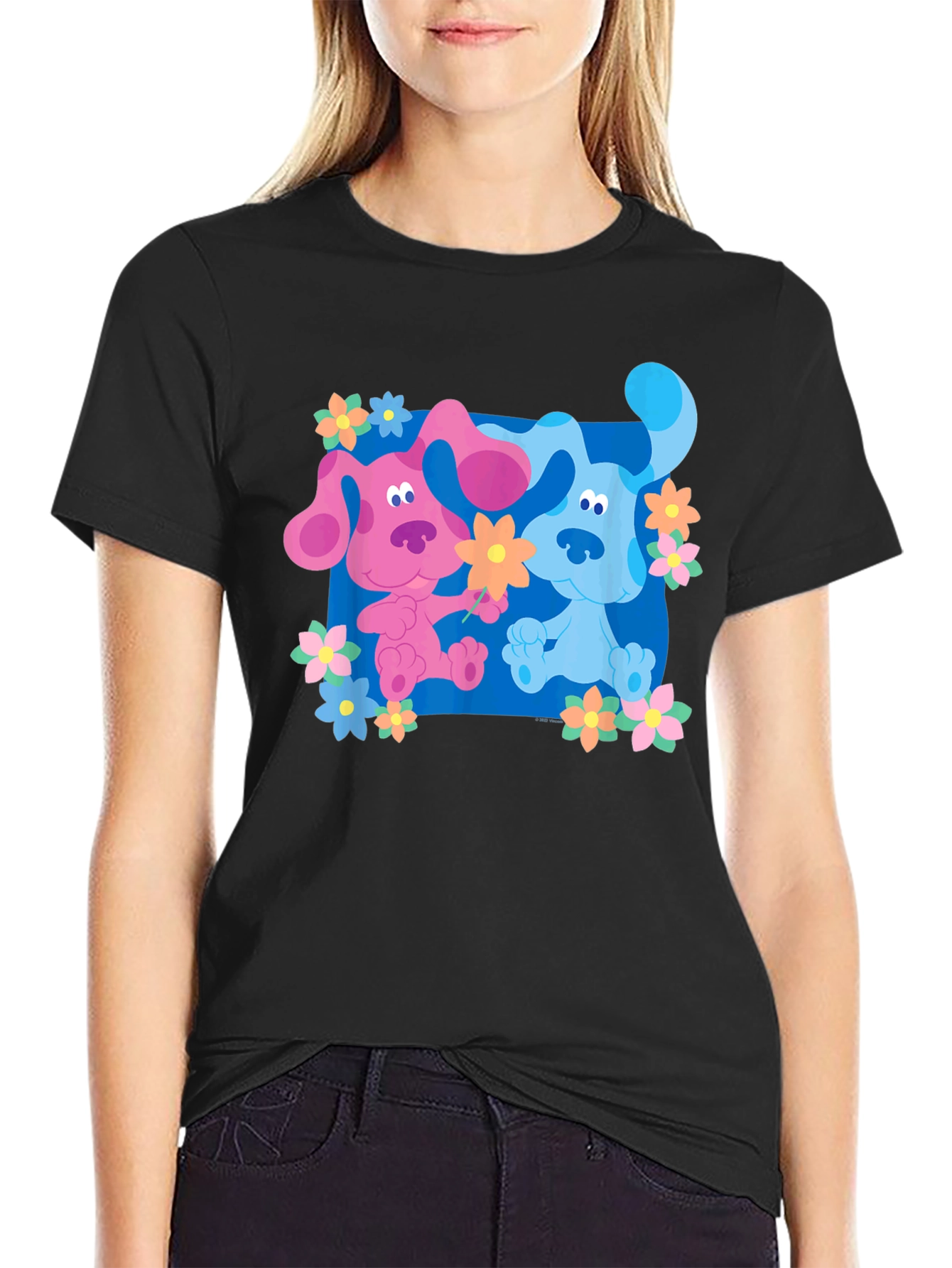Cartoon Dog Graphic Tee - Blues Clues Inspired
