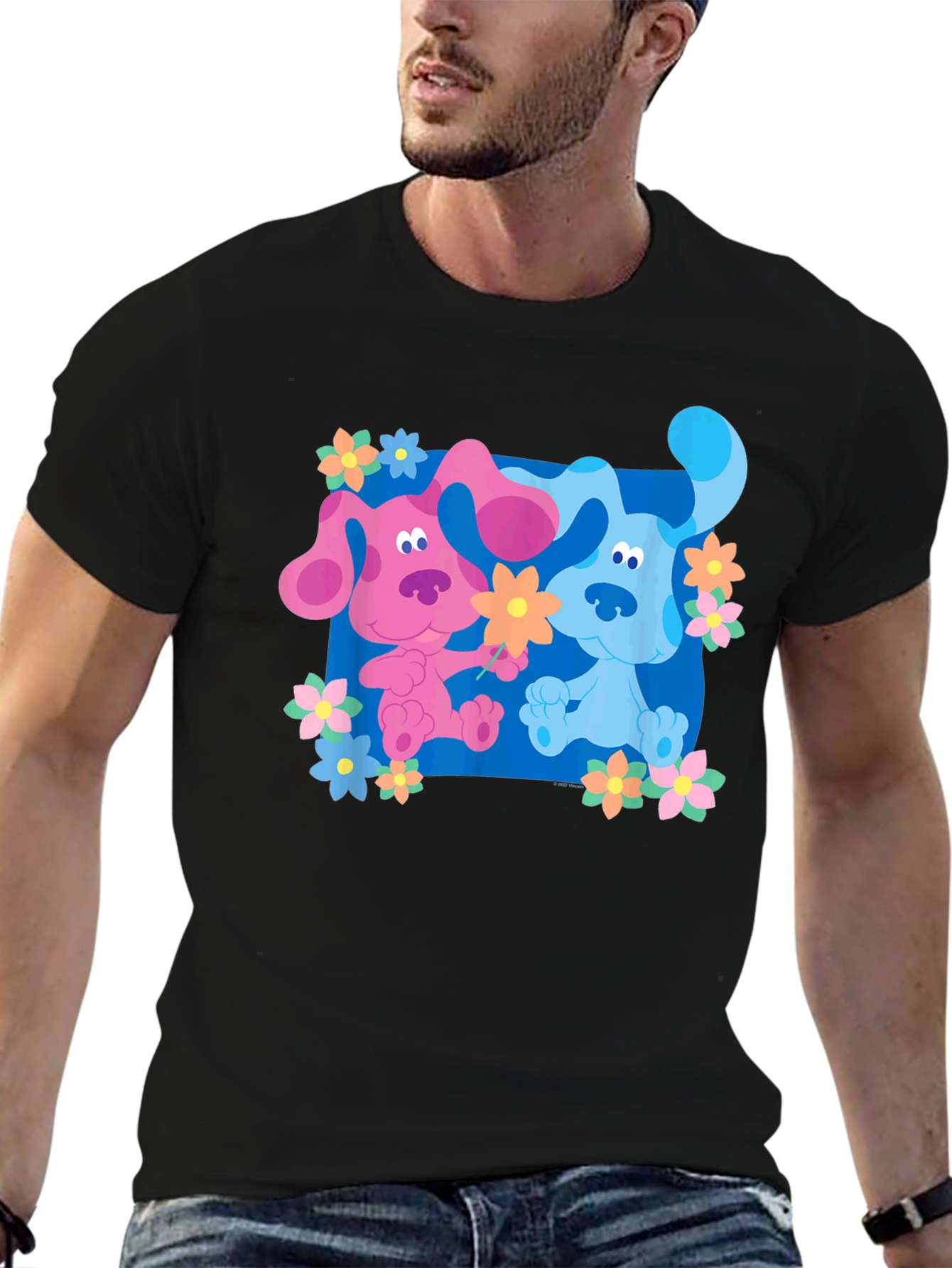 Cartoon Dog Graphic Tee - Blues Clues Inspired