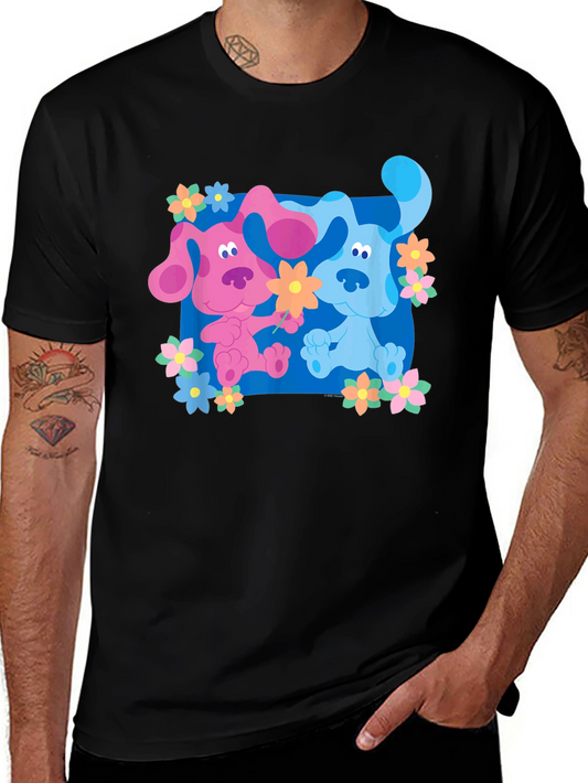 Cartoon Dog Graphic Tee - Blues Clues Inspired