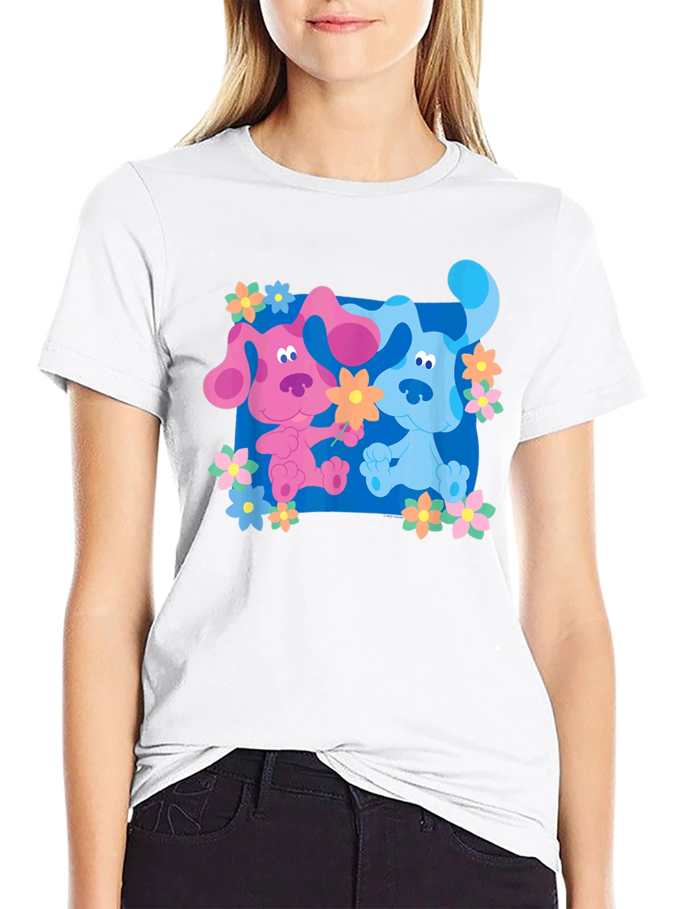 Cartoon Dog Graphic Tee - Blues Clues Inspired