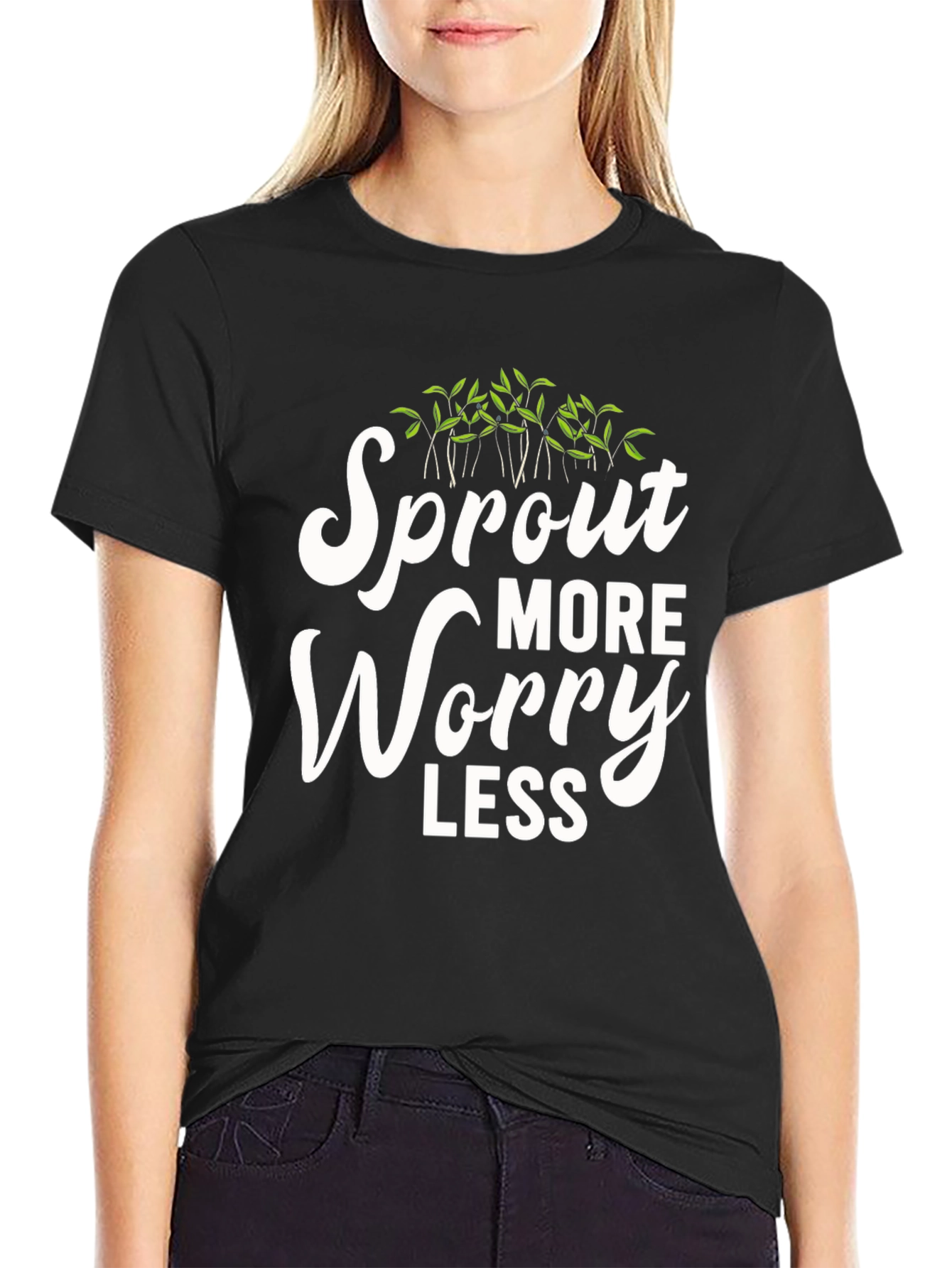 Sprout More Worry Less Graphic Tee
