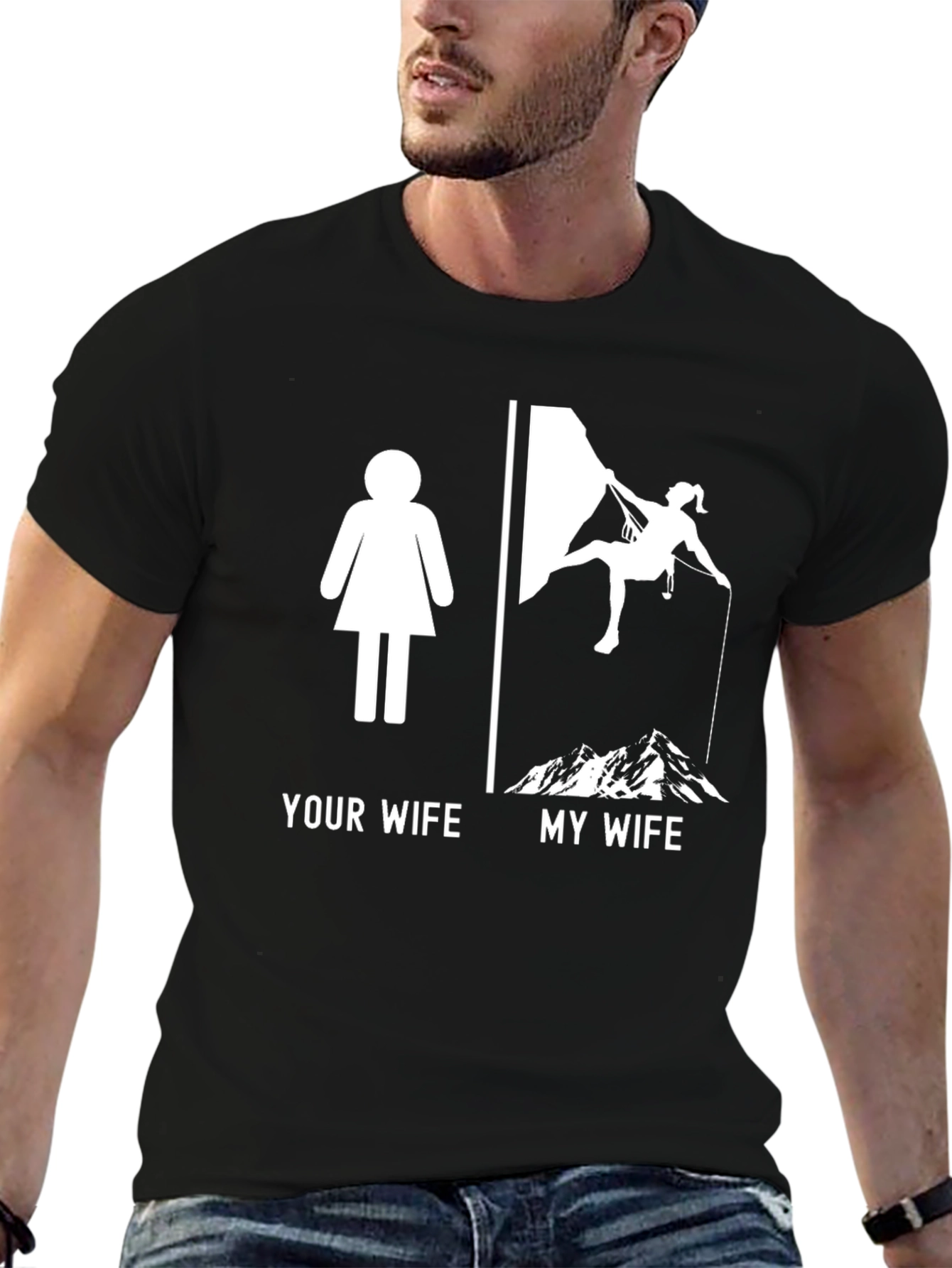 Your Wife vs My Wife Climber T-Shirt