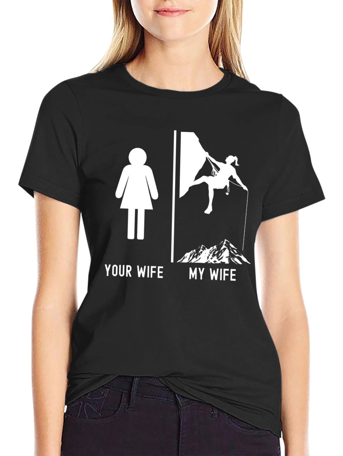Your Wife vs My Wife Climber T-Shirt