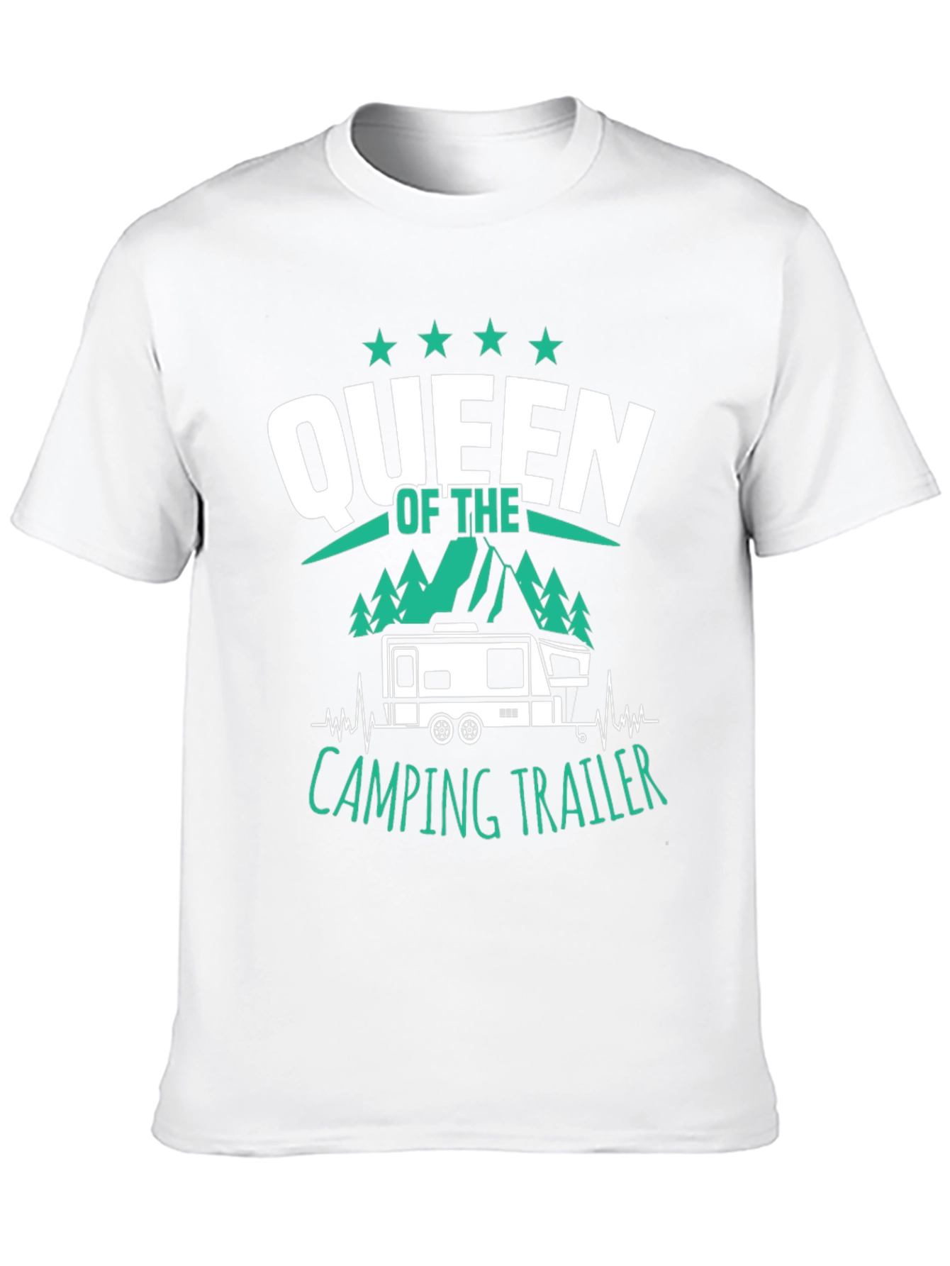 Queen of the Camping Trailer Graphic T-Shirt